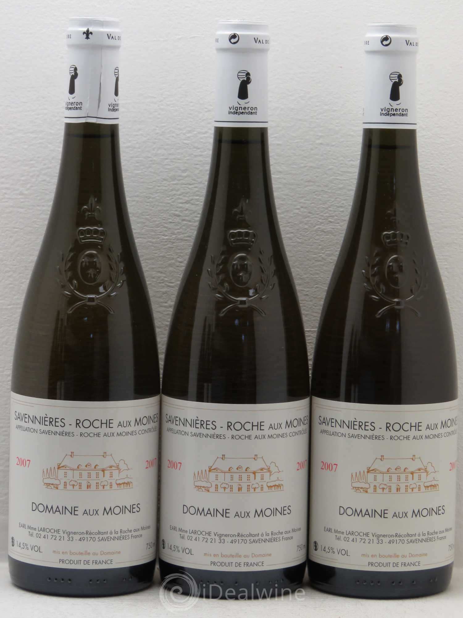 Savennières Roche aux Moines Domaine Aux Moines 2007 - Lot de 6 bouteilles - 1