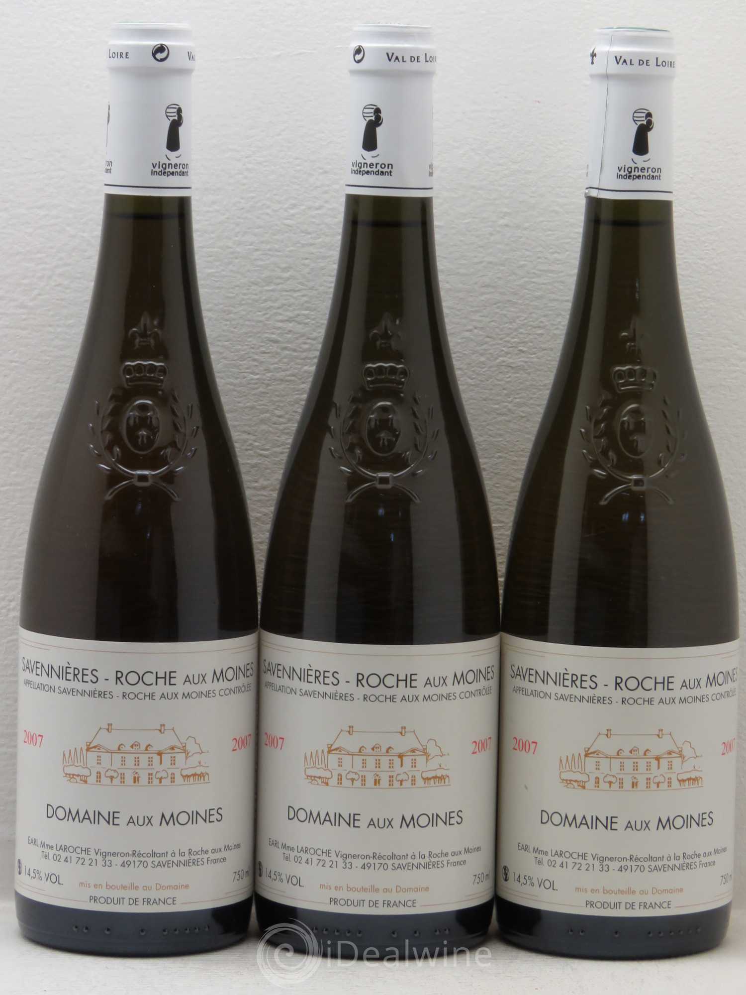 Savennières Roche aux Moines Domaine Aux Moines 2007 - Lot de 6 bouteilles - 2