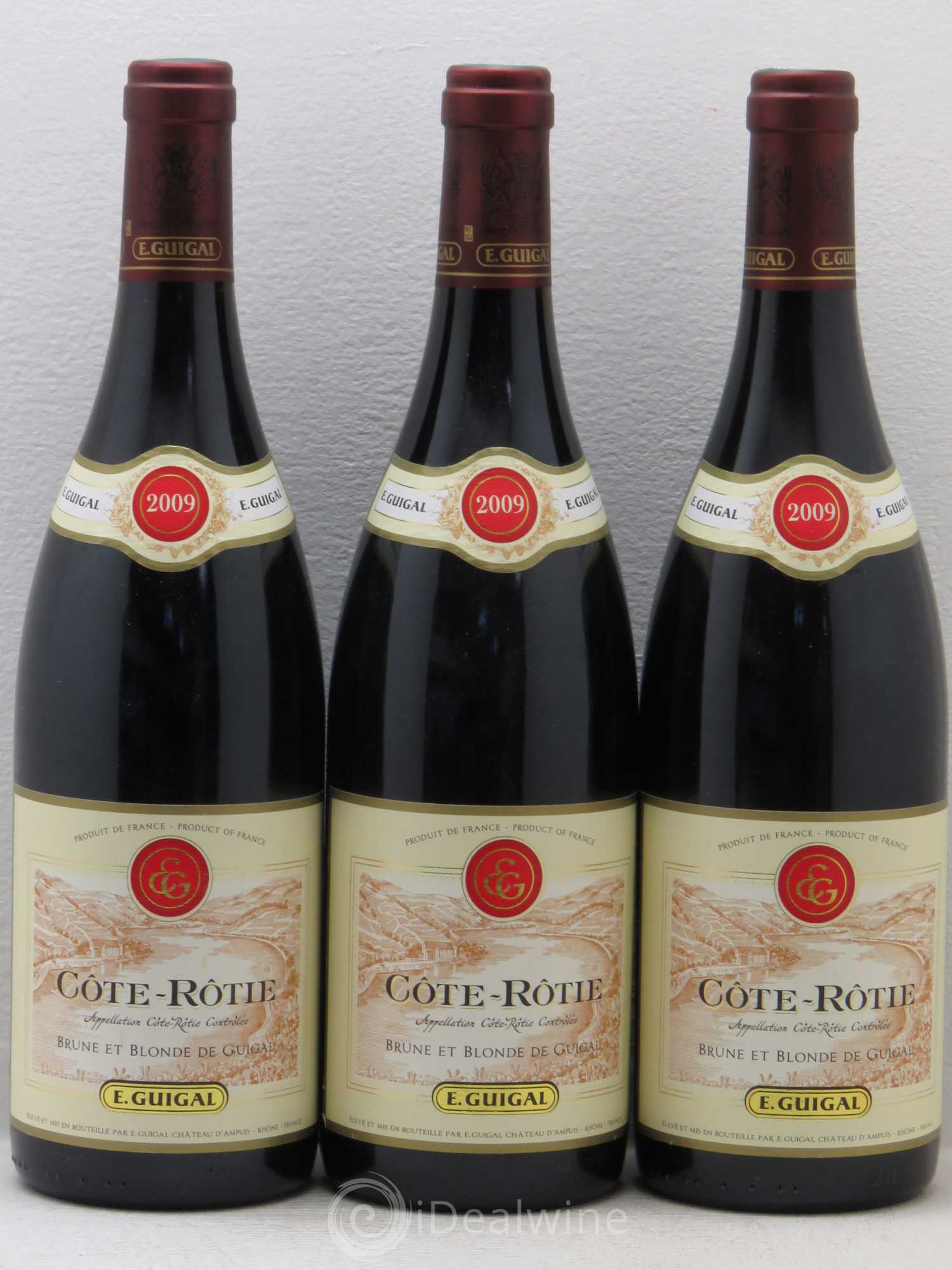 Côte-Rôtie Côtes Brune et Blonde Guigal 2009 - Lot de 3 bouteilles - 0