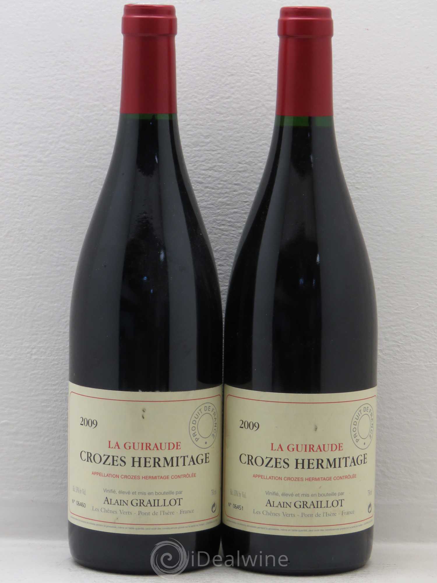 Crozes-Hermitage La Guiraude Domaine Graillot 2009 - Lot de 2 bouteilles - 0