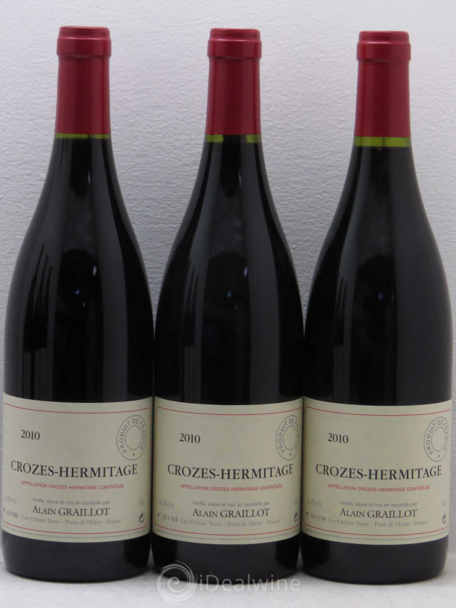 Crozes-Hermitage Domaine Graillot 2010 - Lot de 6 bouteilles - 1