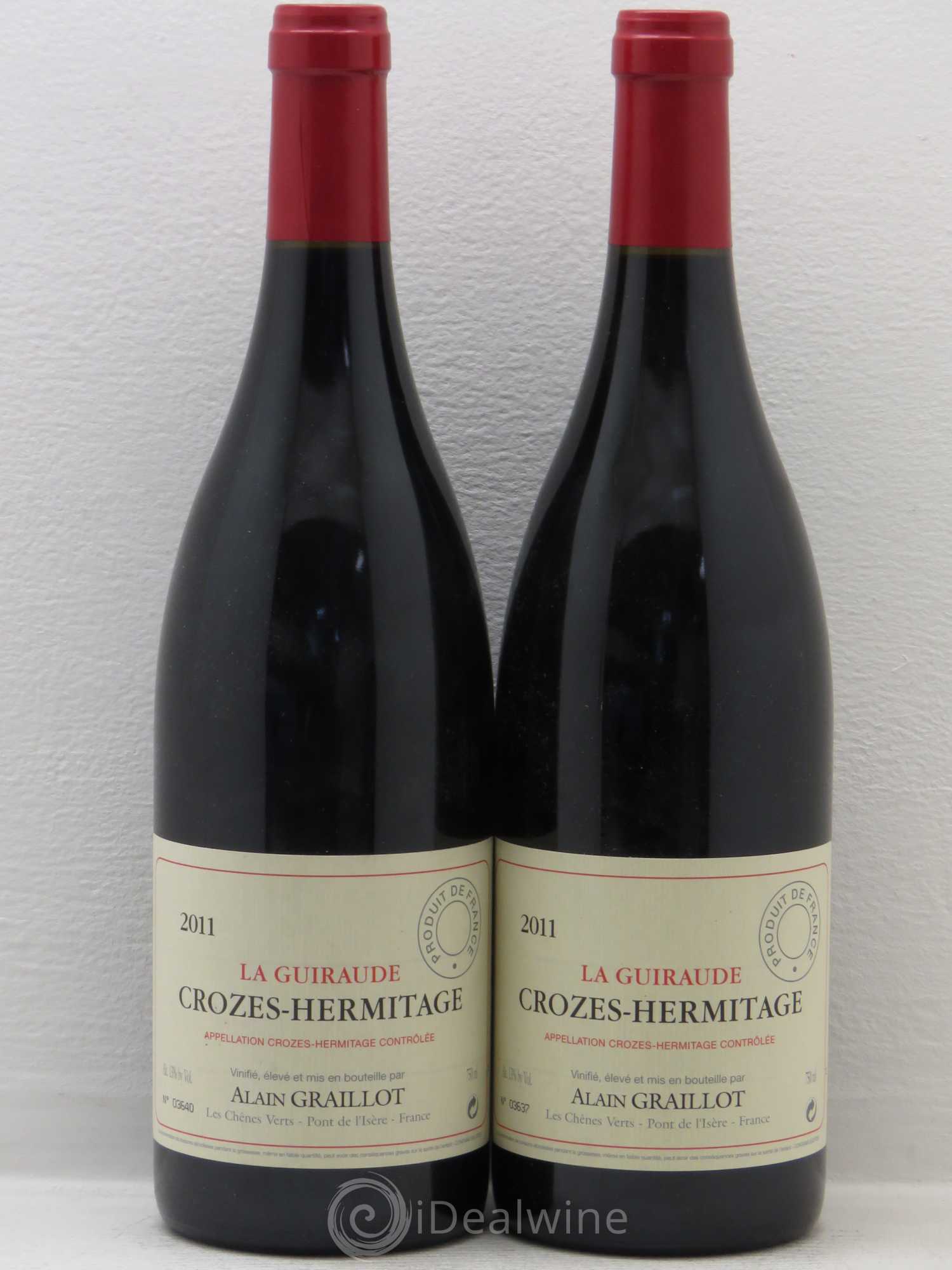Crozes-Hermitage La Guiraude Domaine Graillot 2011 - Lot de 5 bouteilles - 2