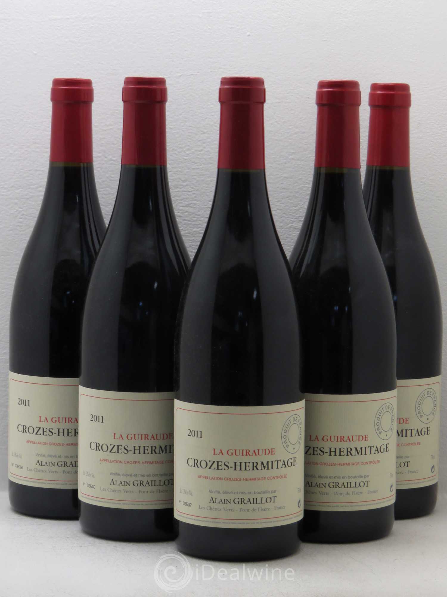 Crozes-Hermitage La Guiraude Domaine Graillot 2011 - Lot de 5 bouteilles - 0