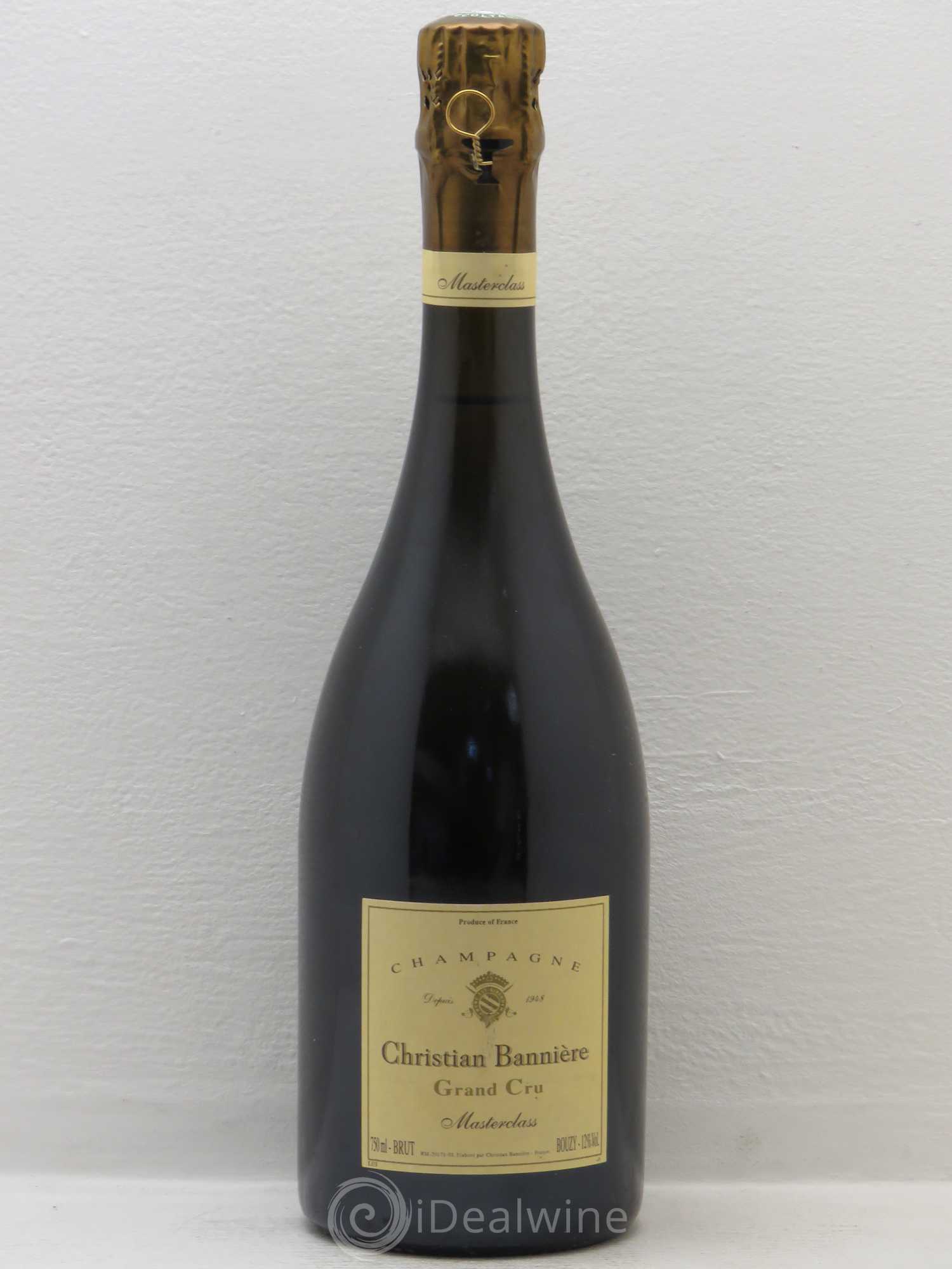 Champagne Bouzy Grand Cru Christian Bannière (sans prix de réserve) - Posten von 1 Flasche - 0