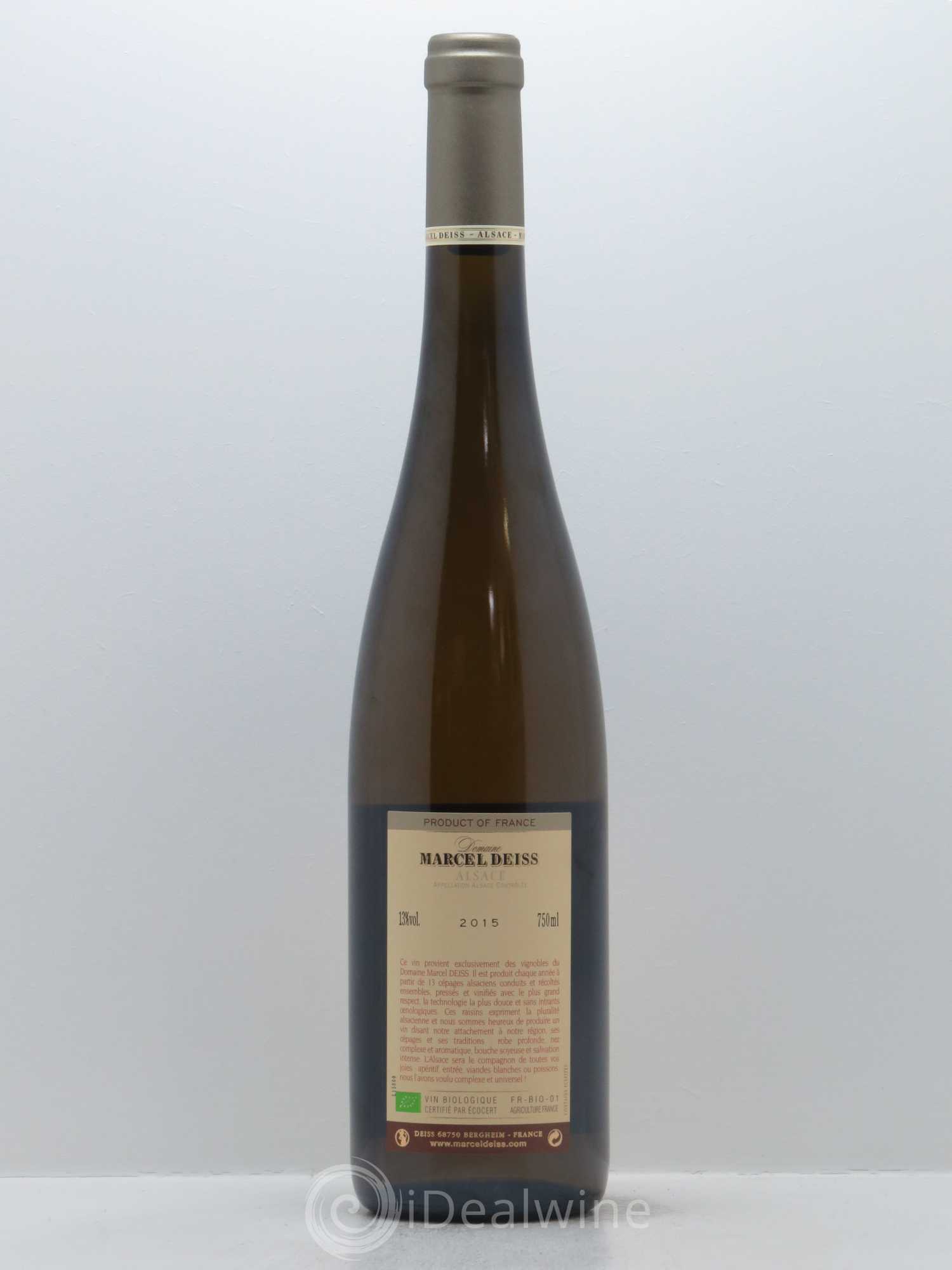 Alsace Marcel Deiss (Domaine) 2015 - Lot de 1 bouteille - 1