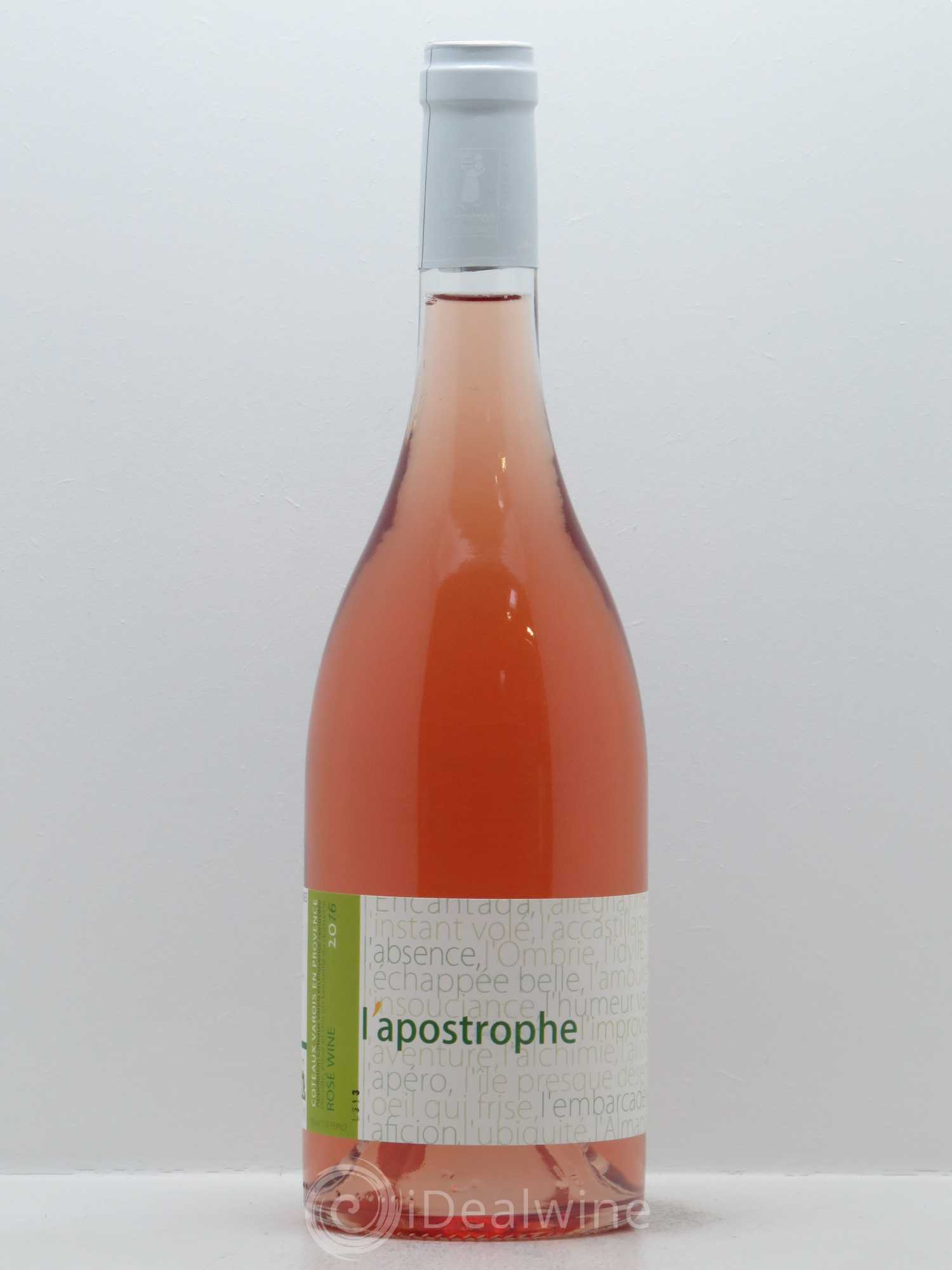 Coteaux Varois en Provence L'Apostrophe Les Terres Promises 2016 - Lot de 1 bouteille - 0