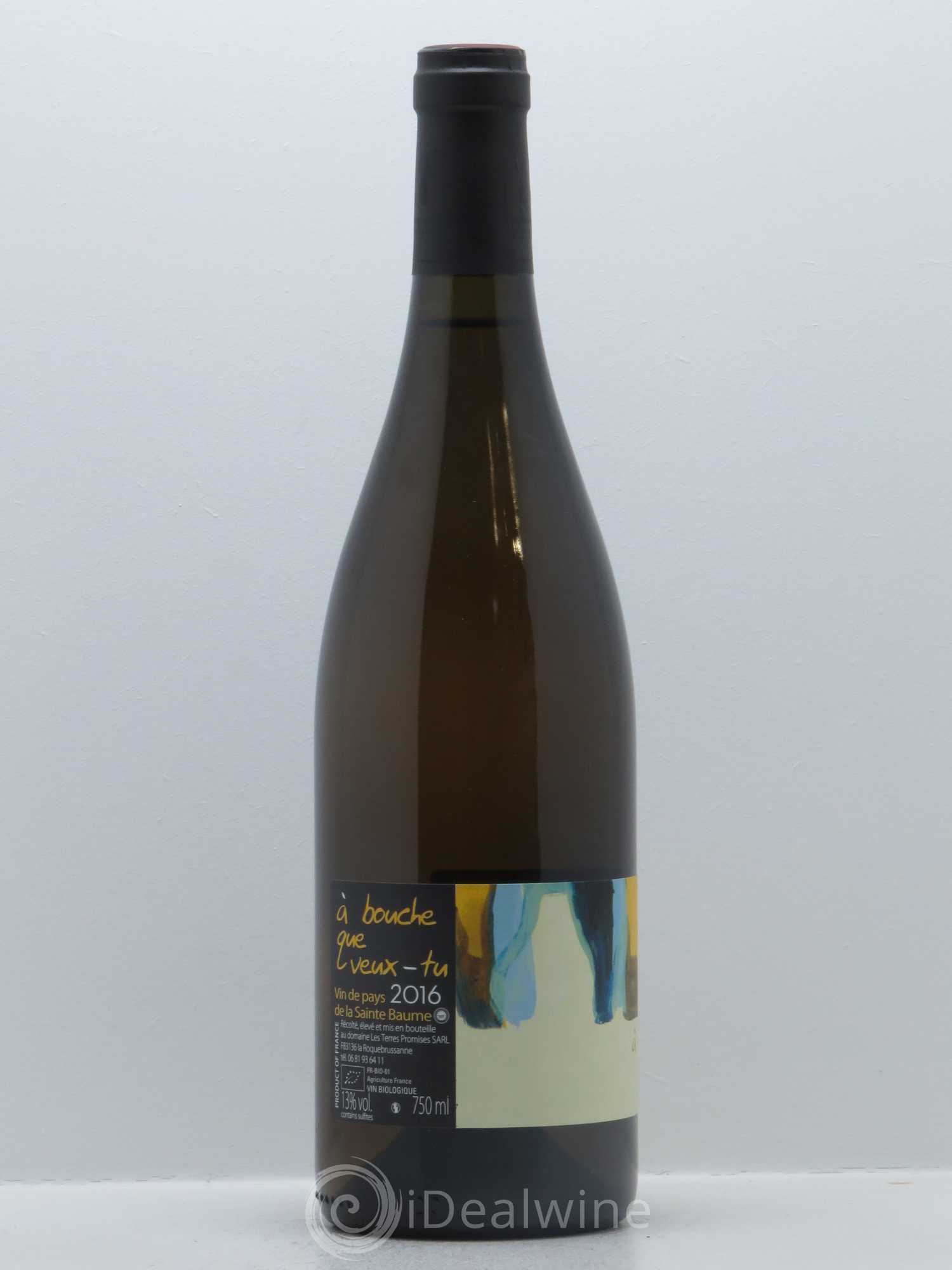 VDP de la Sainte-Baume A Bouche Que Veux Tu Les Terres Promises 2016 - Lot de 1 bouteille - 1
