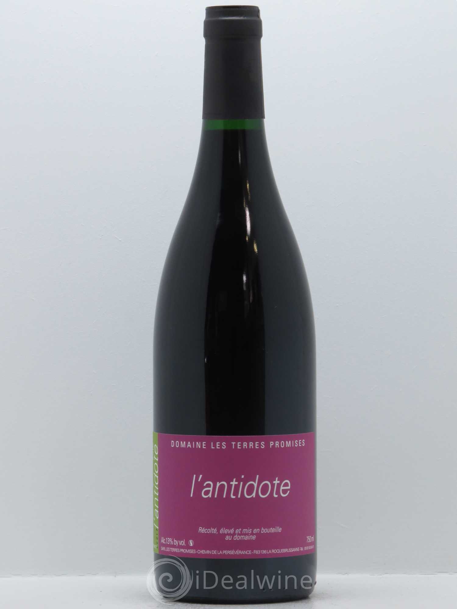 VDP de la Sainte-Baume L'Antidote Les Terres Promises 2016 - Lot de 1 bouteille - 0