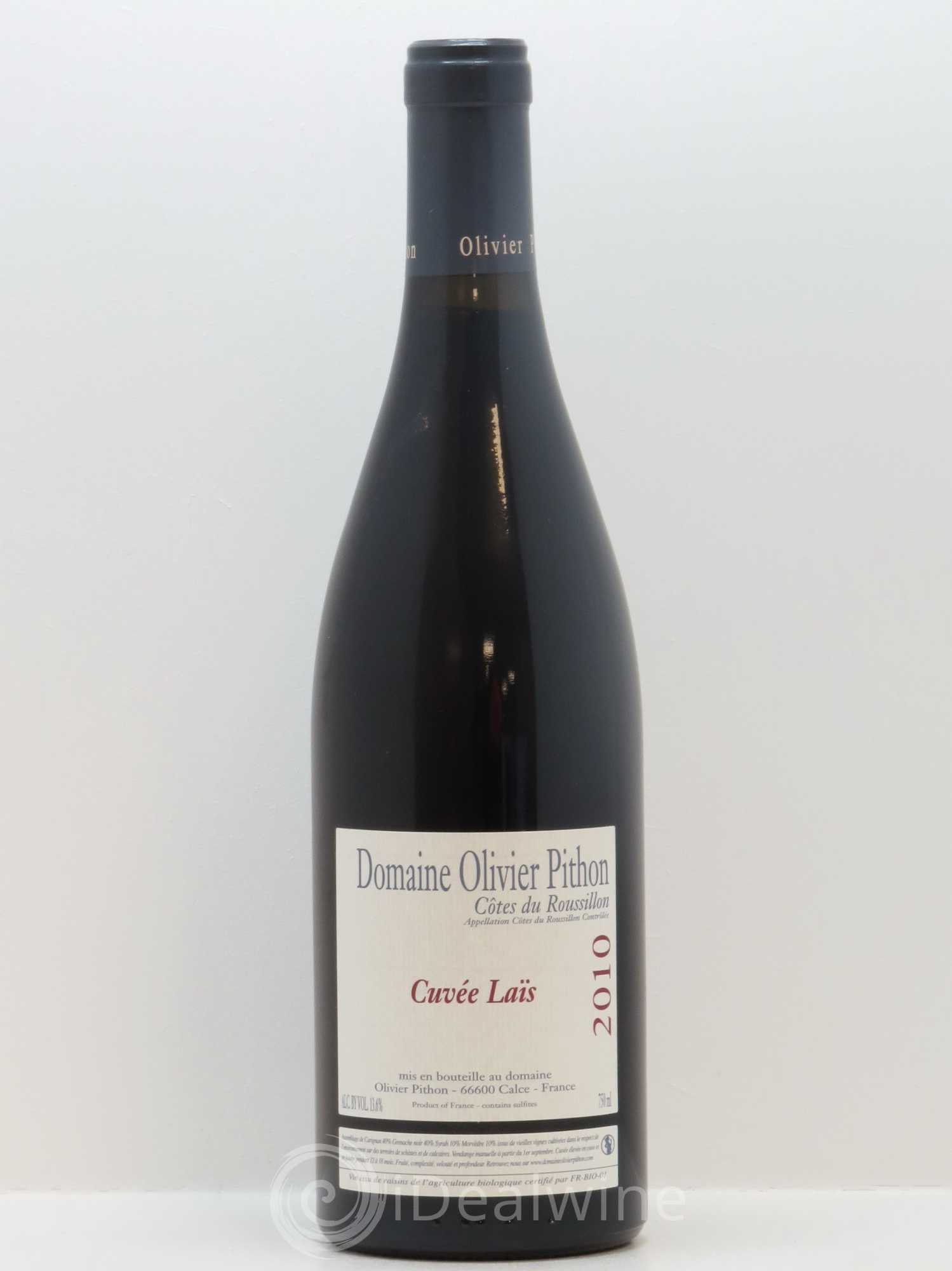 IGP Côtes du Roussillon Olivier Pithon Laïs 2010 - Lot de 1 bouteille - 0