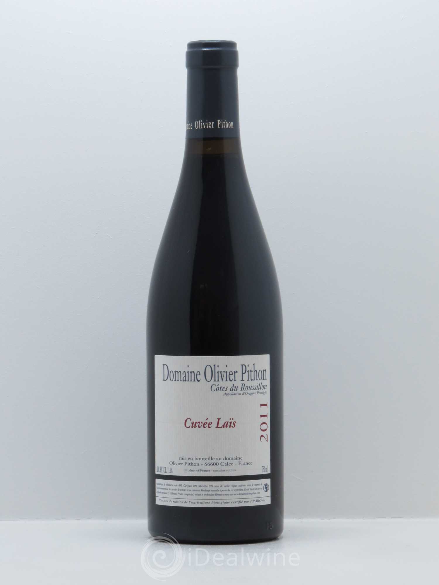IGP Côtes du Roussillon Olivier Pithon Laïs 2011 - Lot de 1 bouteille - 0