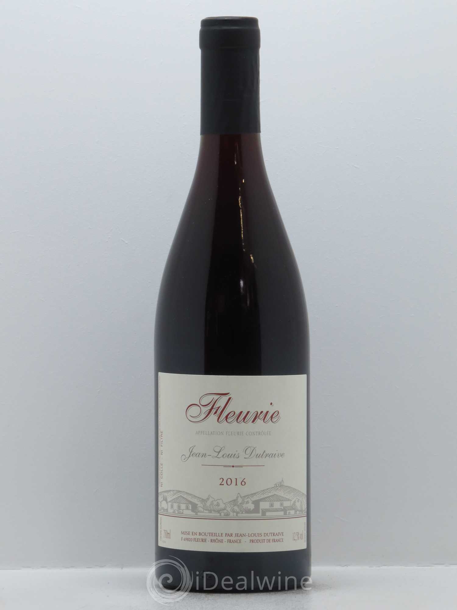 Fleurie Grand'cour (Domaine de la) - Jean-Louis Dutraive 2016 - Lot de 1 bouteille - 0