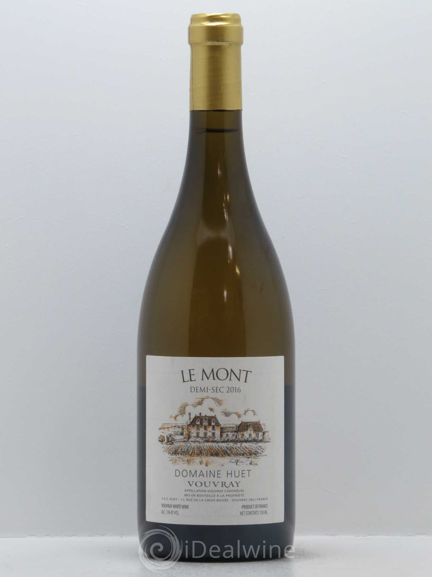 Vouvray Le Mont Demi-Sec Domaine Huet 2016 - Lot de 1 bouteille - 0