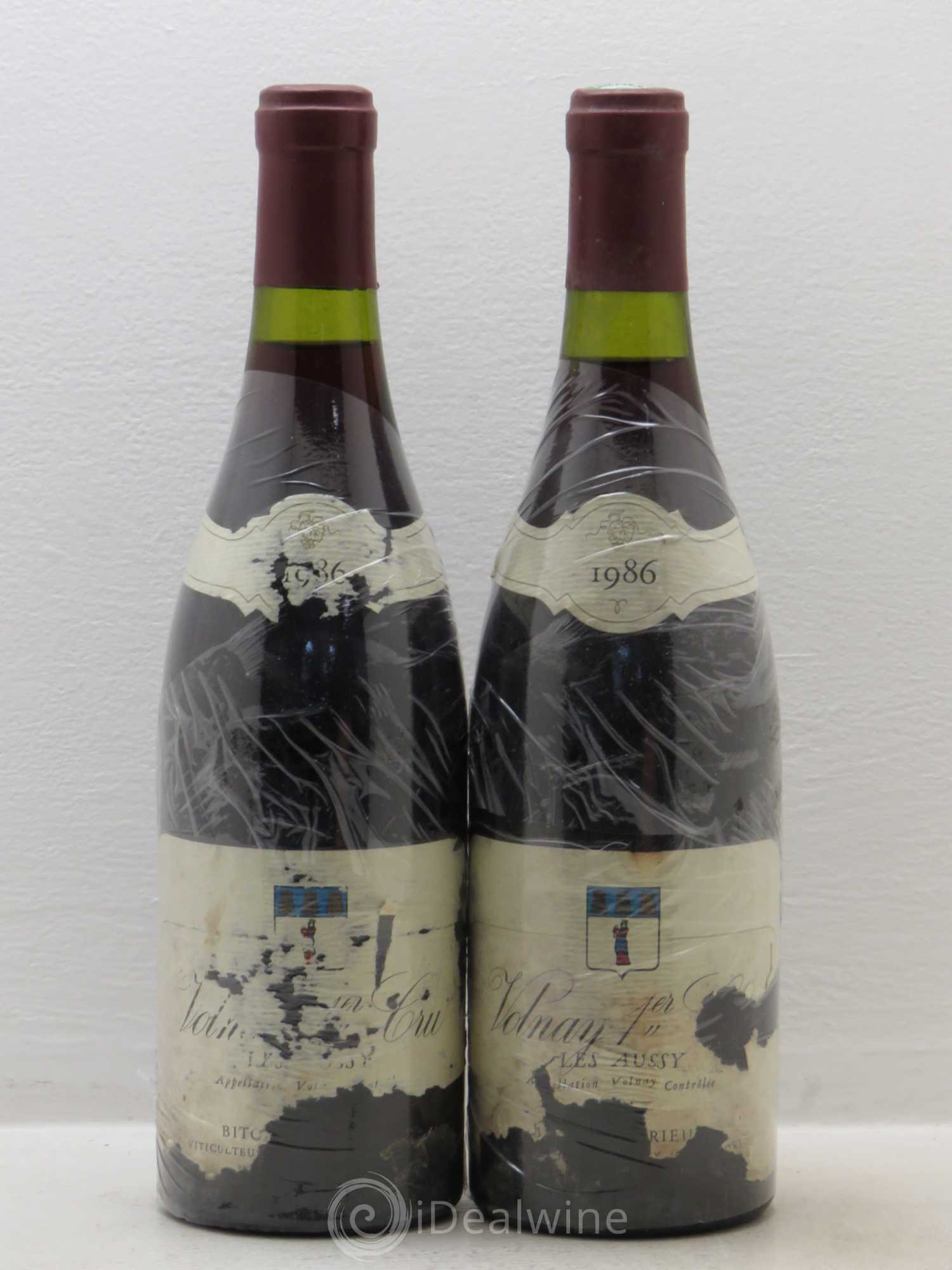 Volnay 1er Cru Les Aussy Bitouzet Et Prieur 1986 - Posten von 2 Flaschen - 0