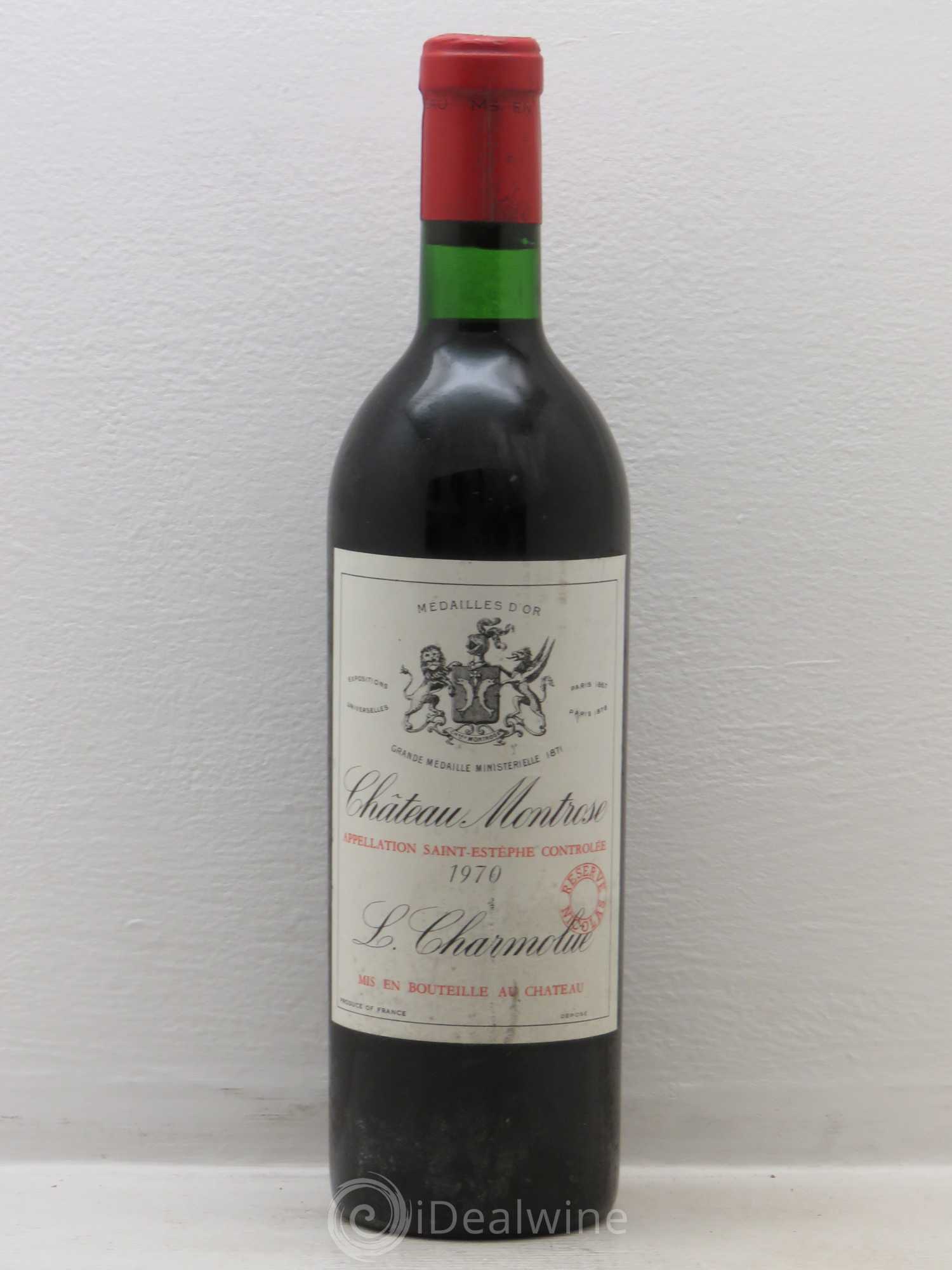 Château Montrose 2ème Grand Cru Classé Tampon nicolas 1970 - Lot de 1 bouteille - 0