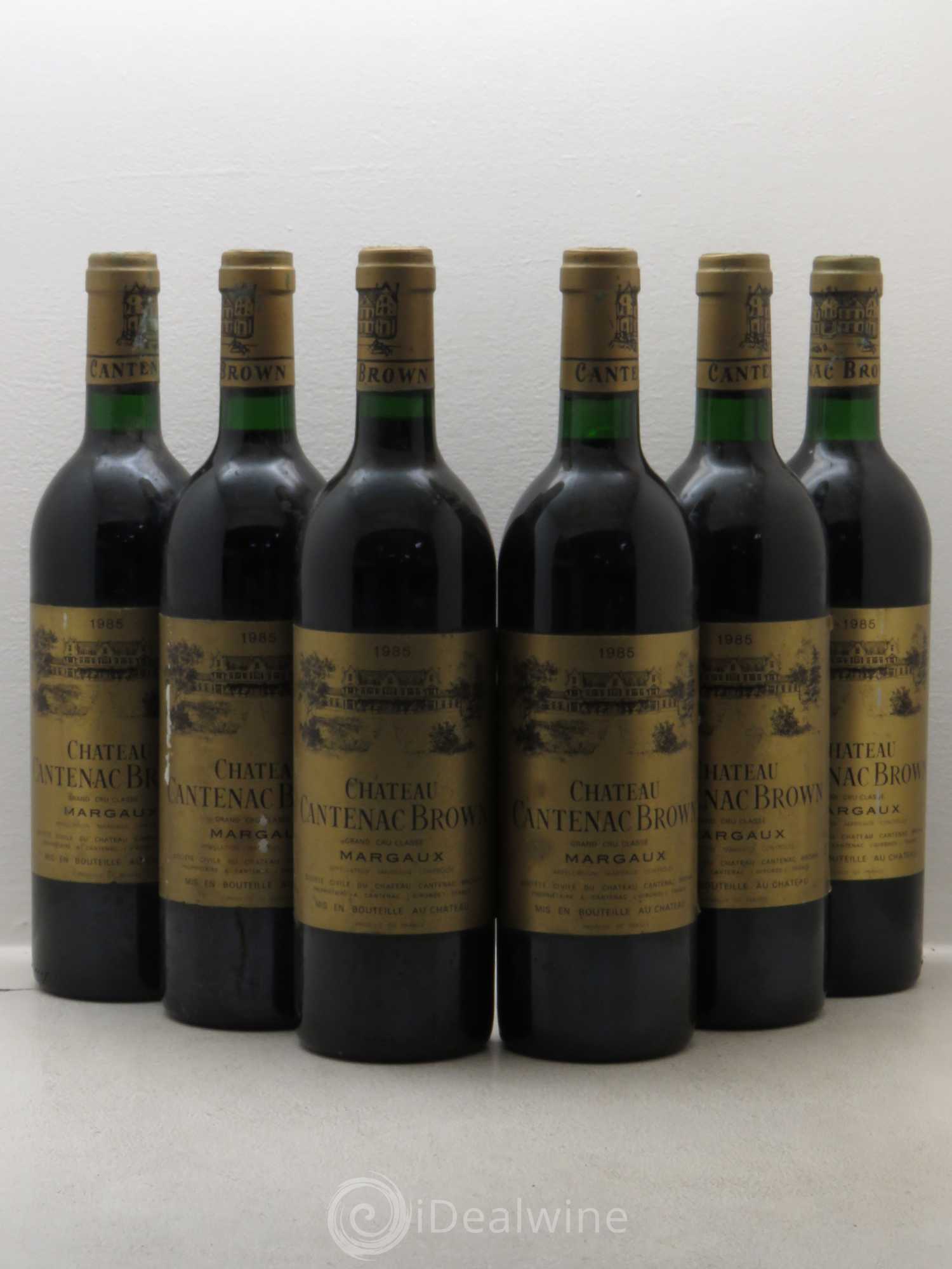 Château Cantenac Brown 3ème Grand Cru Classé 1985 - Lot de 6 bouteilles - 0
