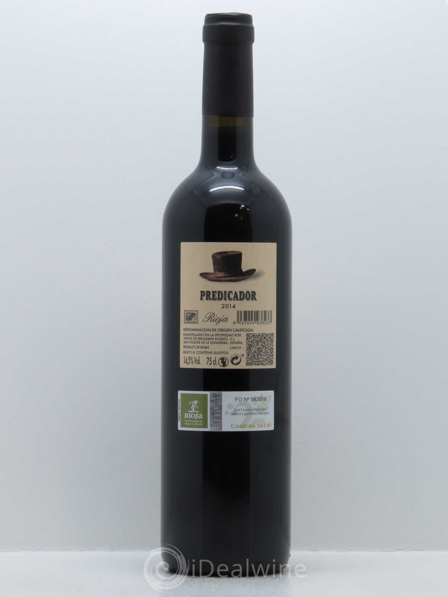 Rioja DOCa Bodega Contador Predicador Benjamin Romeo 2014 - Lot of 1 bottle - 1