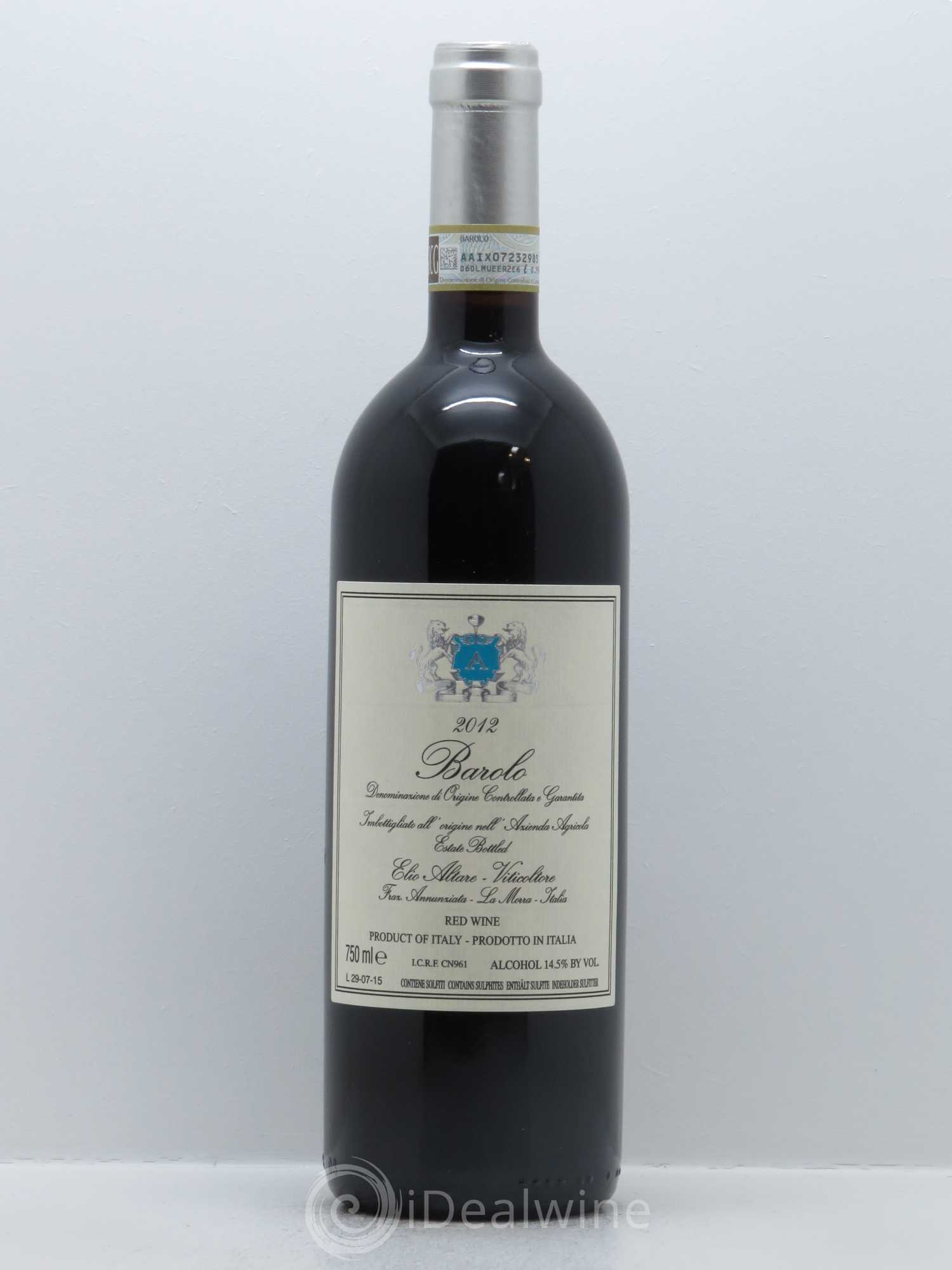 Barolo DOCG Elio Altare 2012 - Lot de 1 bouteille - 0