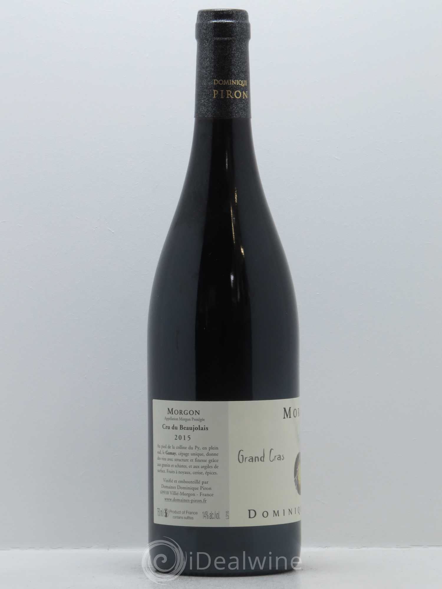 Morgon Grand Cras Dominique Piron (Domaine) 2015 - Lot de 1 bouteille - 1