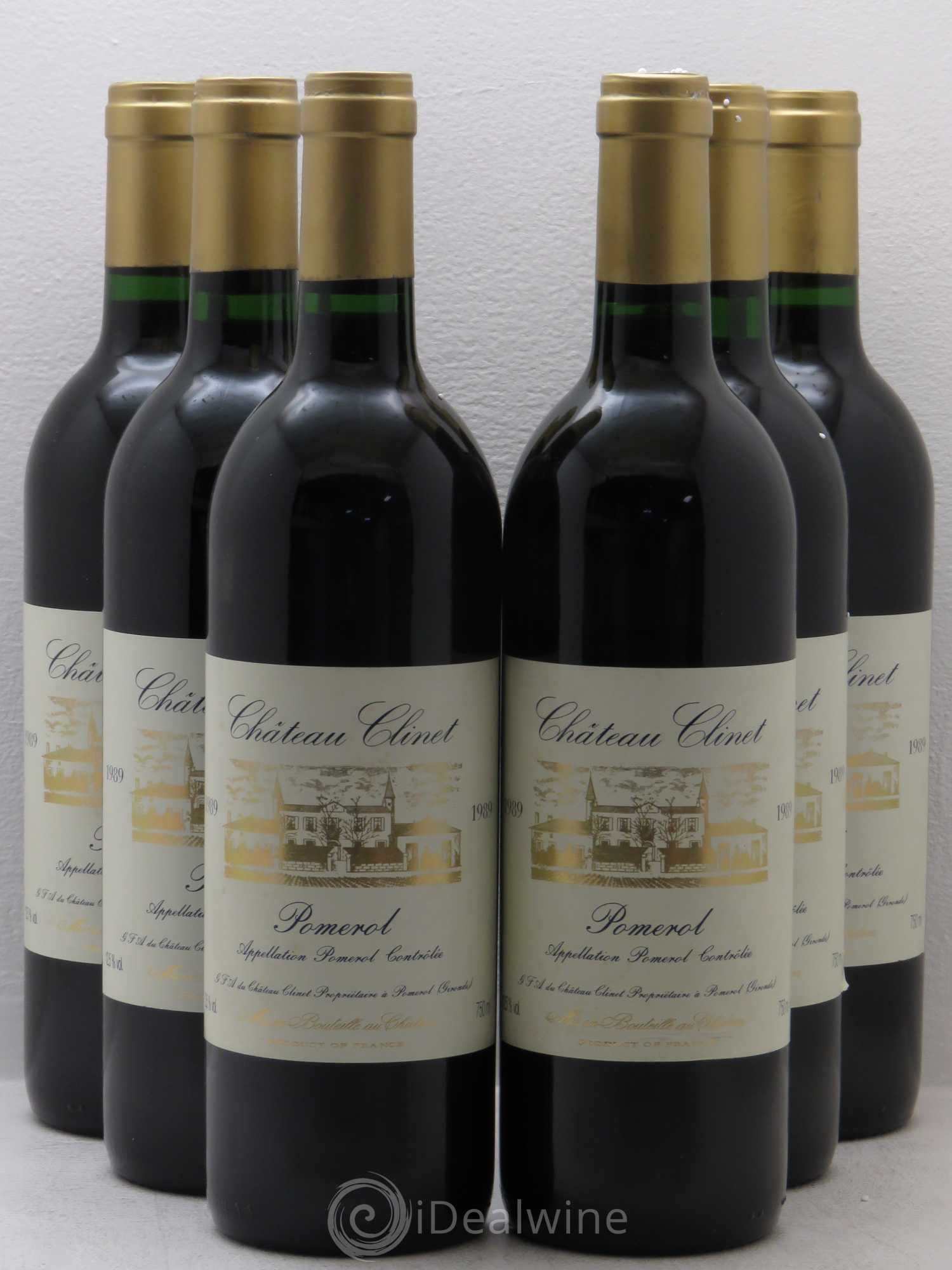 Château Clinet 1989 - Lot de 6 bouteilles - 0