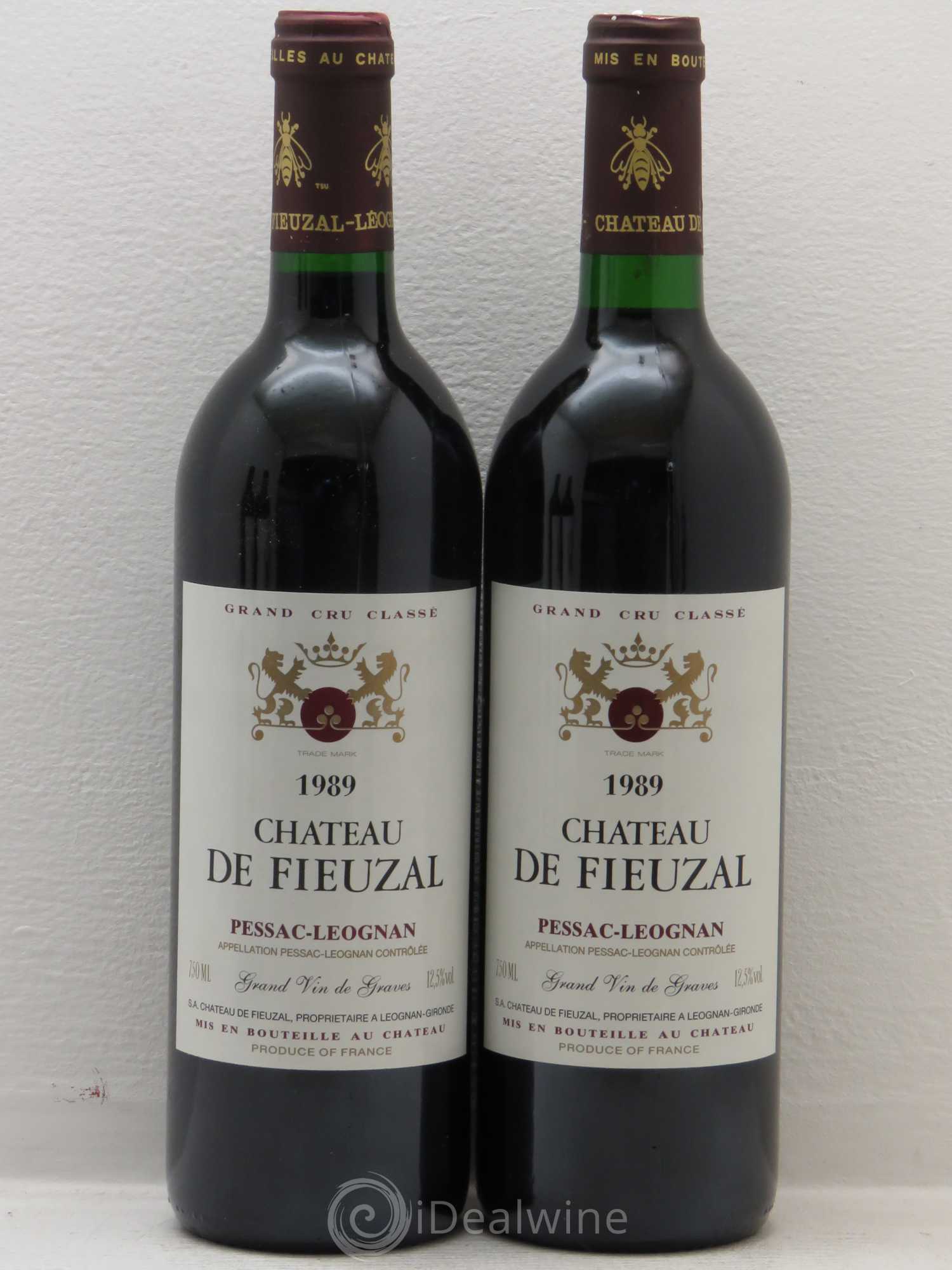 Château de Fieuzal Cru Classé de Graves 1989 - Lot de 4 bouteilles - 1
