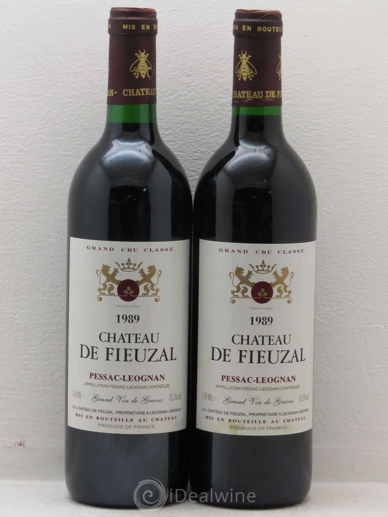 Château de Fieuzal Cru Classé de Graves 1989 - Lot de 4 bouteilles - 2