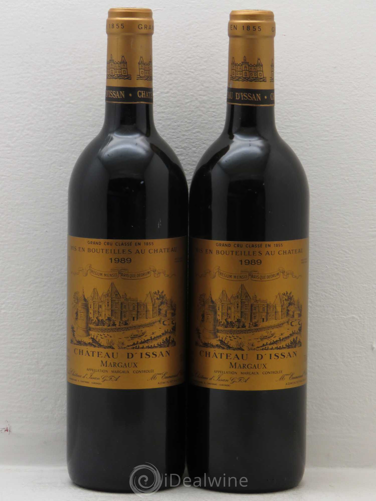 Château d'Issan 3ème Grand Cru Classé 1989 - Lot de 2 bouteilles - 0