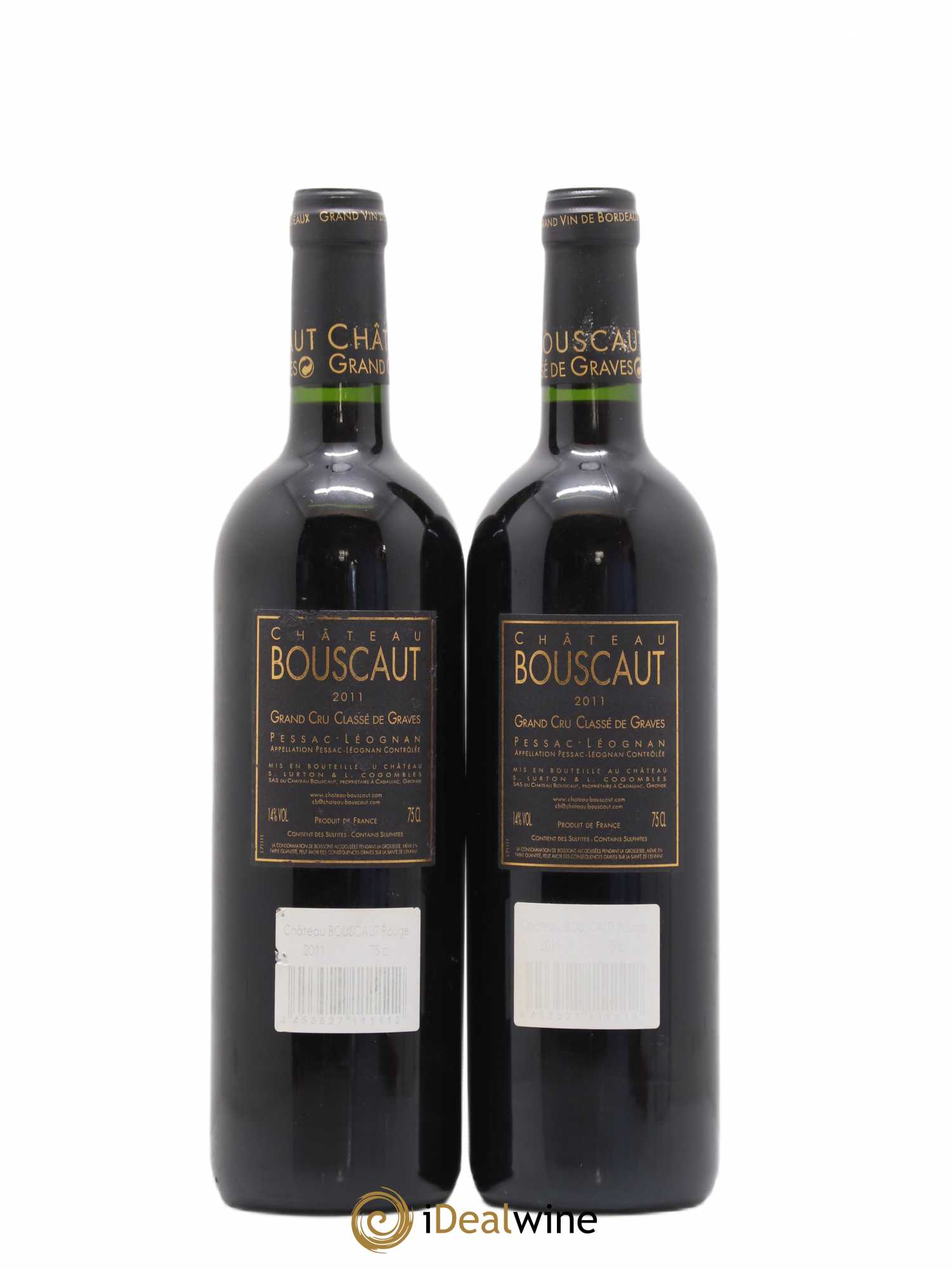Château Bouscaut Cru Classé de Graves 2011 - Lot de 2 bouteilles - 1