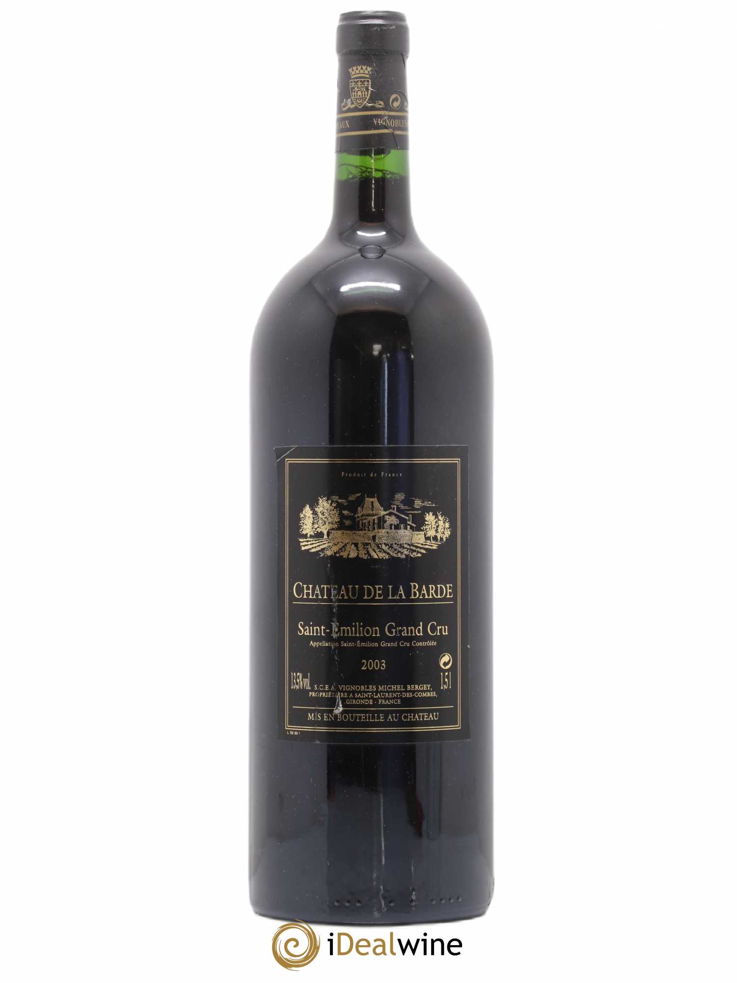 Saint-Émilion Grand Cru Château de la Barde 2003 - Lot de 1 magnum - 0