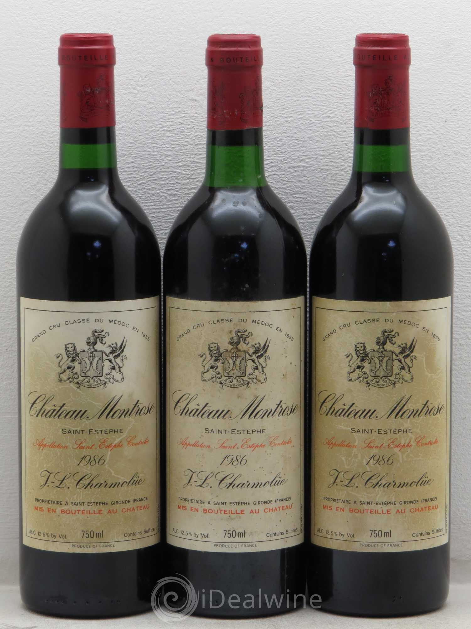 Château Montrose 2ème Grand Cru Classé 1986 - Lot de 6 bouteilles - 2