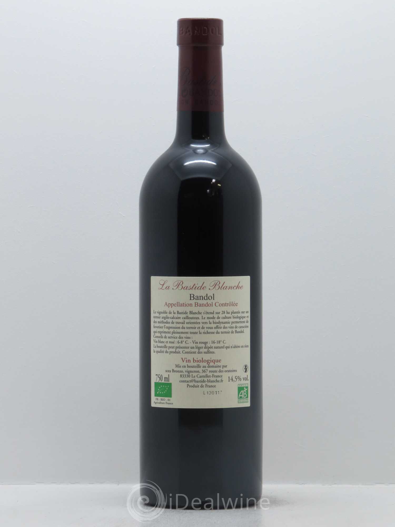 Bandol La Bastide Blanche Famille Bronzo 2015 - Lot de 1 bouteille - 1