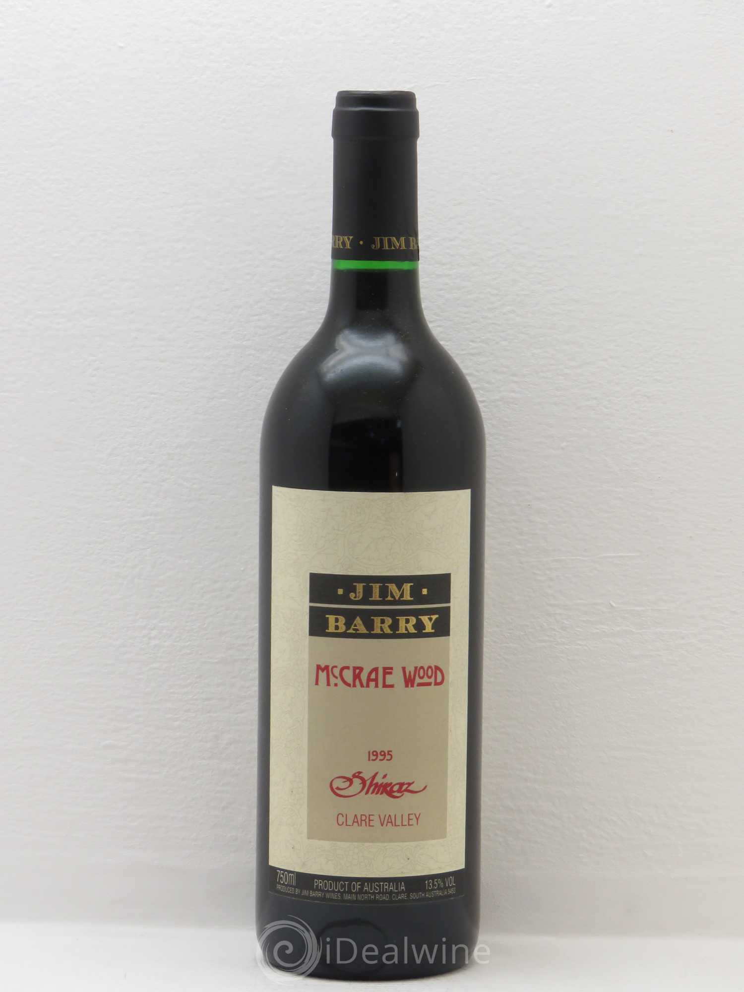 Australie Jim Barry Mc Rae Wood Shiraz Clare Valley 1995 - Posten von 1 Flasche - 0