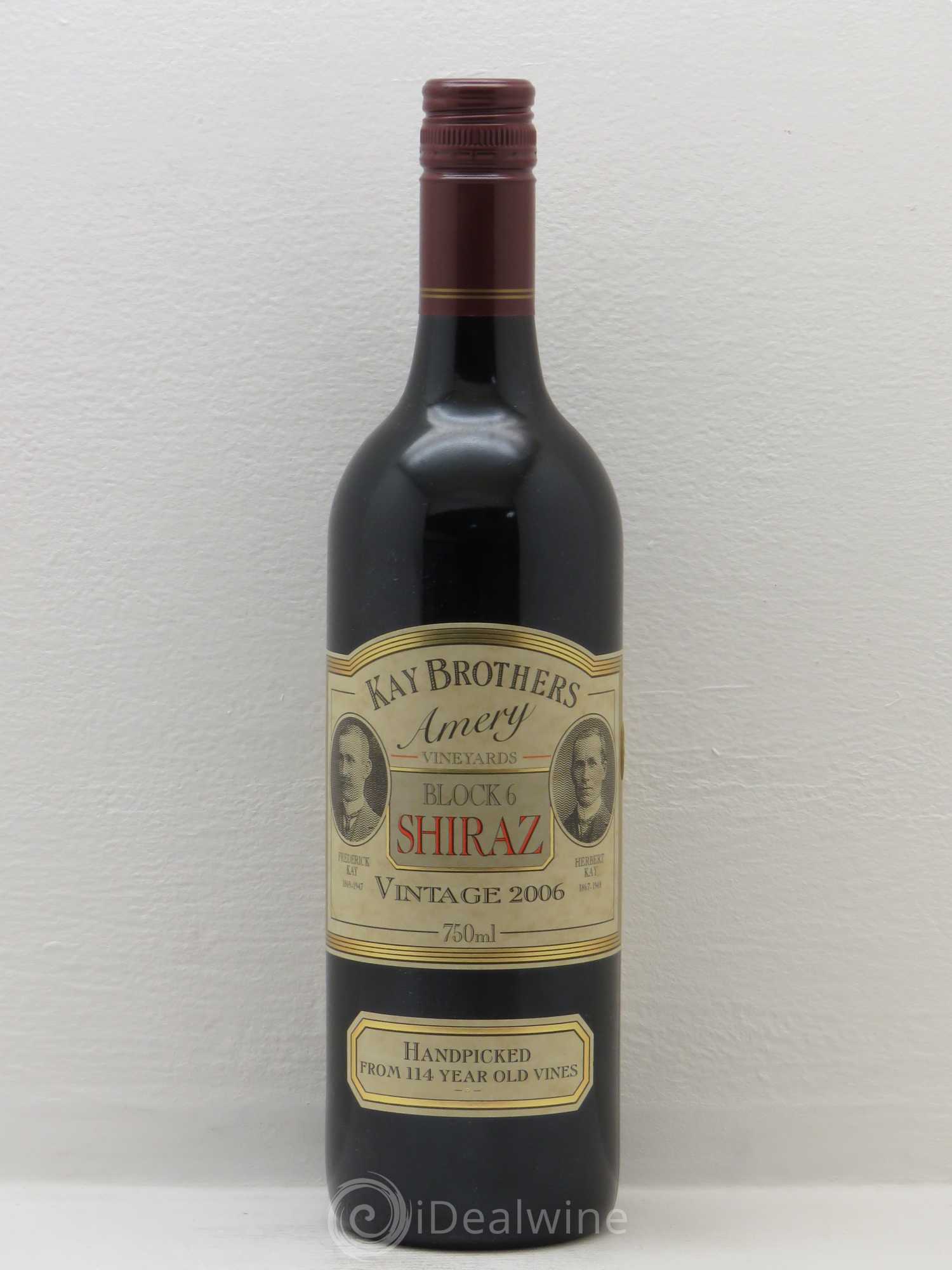 Australie Kay Brothers Block 6 Shiraz McLaren Vale 2006 - Posten von 1 Flasche - 0