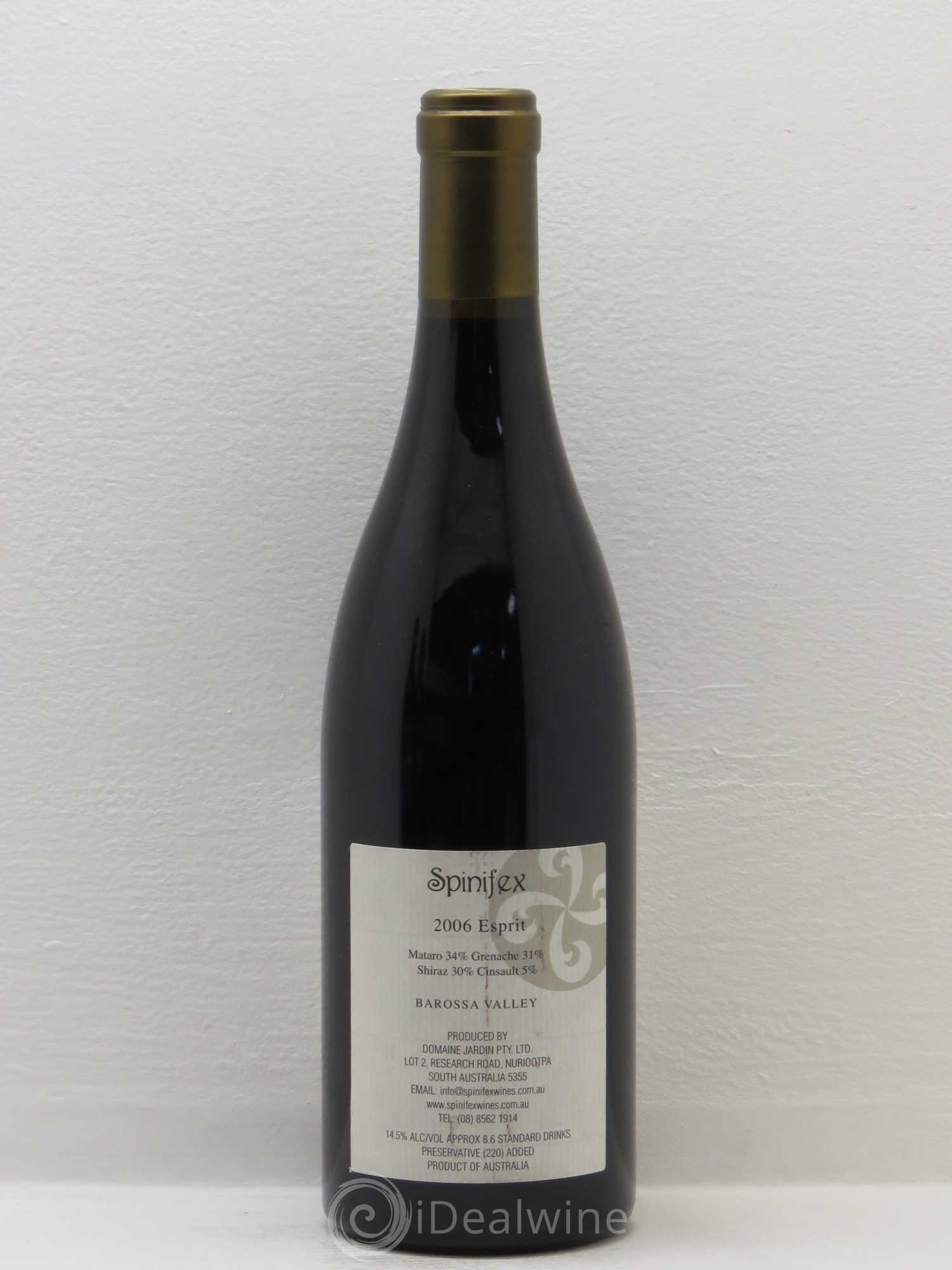 Australie Spinifex Esprit Barossa Valley 2006 - Posten von 1 Flasche - 1