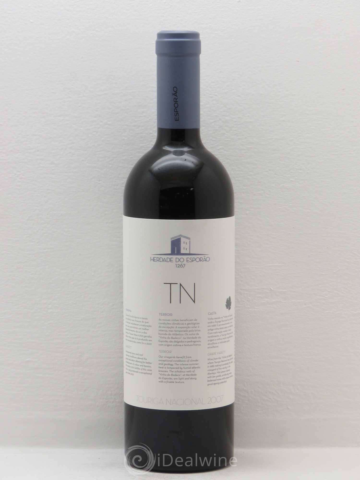 Portugal Touriga Nacional Herdade do Esporao 2007 - Posten von 1 Flasche - 0