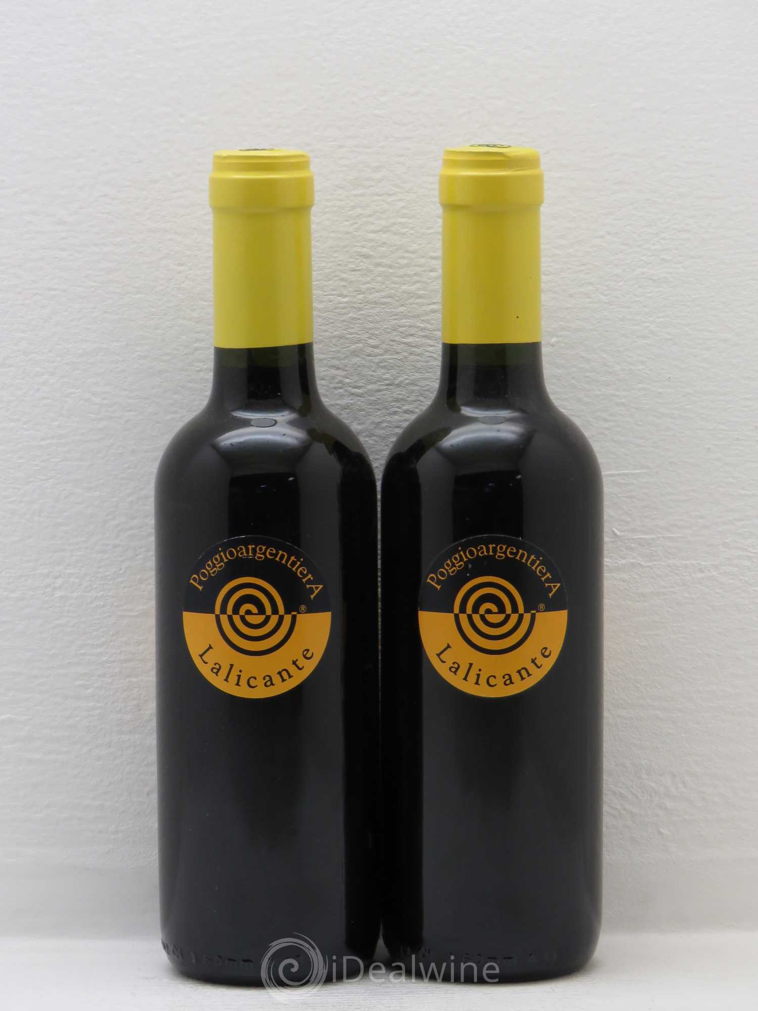 Italie Lalicante Vino Passito Poggio Argentiera 2008 - Posten von 2 Demi-Flaschen - 0