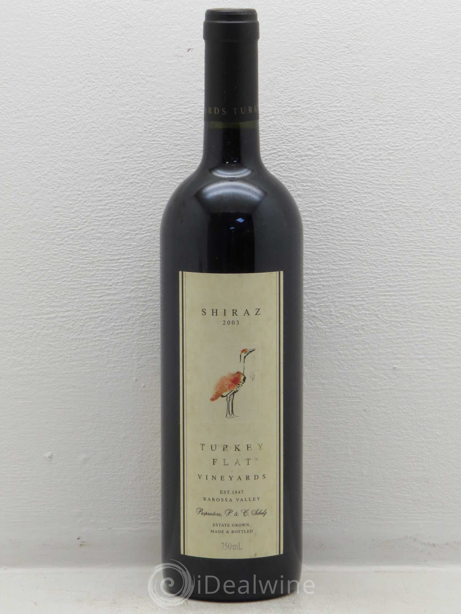 Australie Turkey Flat Shiraz Barossa Valley 2003 - Posten von 1 Flasche - 0