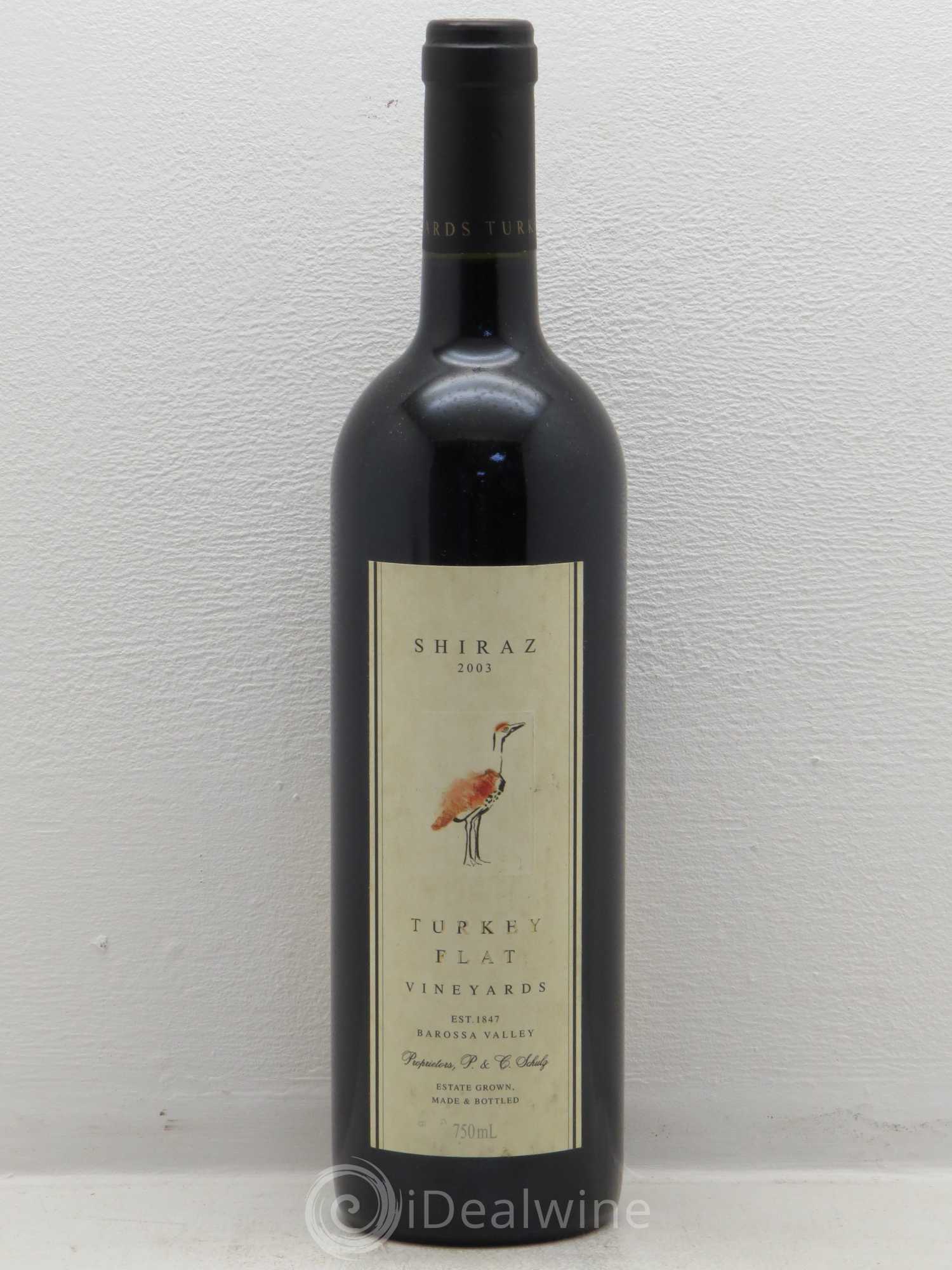 Australie Turkey Flat Shiraz Barossa Valley 2003 - Posten von 1 Flasche - 0