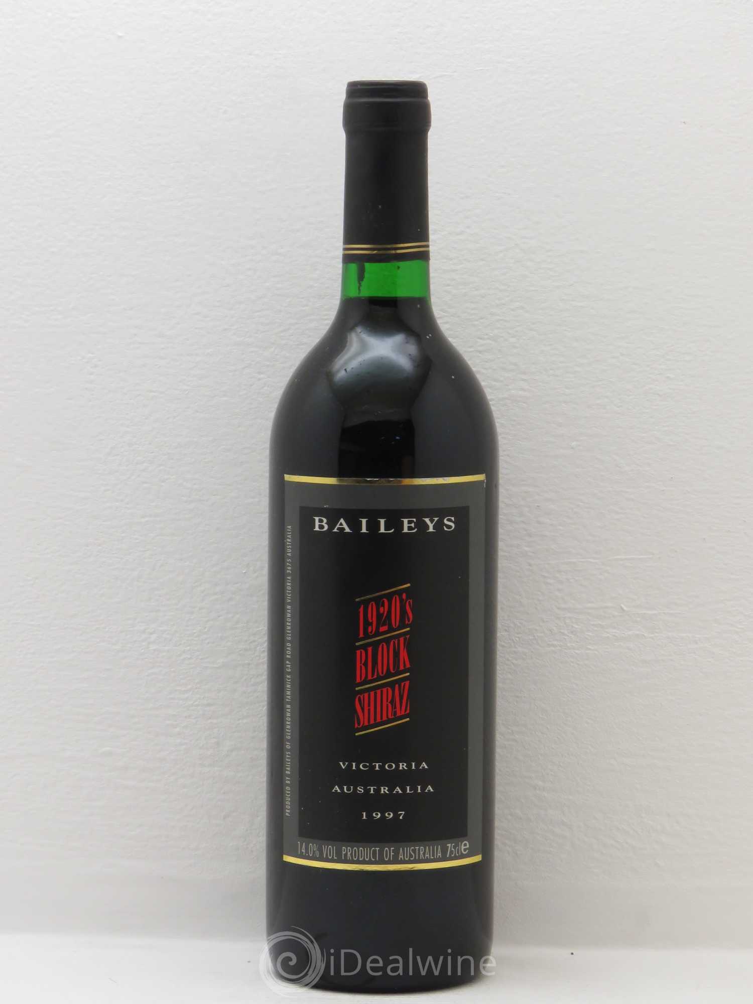 Australie Baileys 1920's Block Shiraz Victoria 1997 - Posten von 1 Flasche - 0