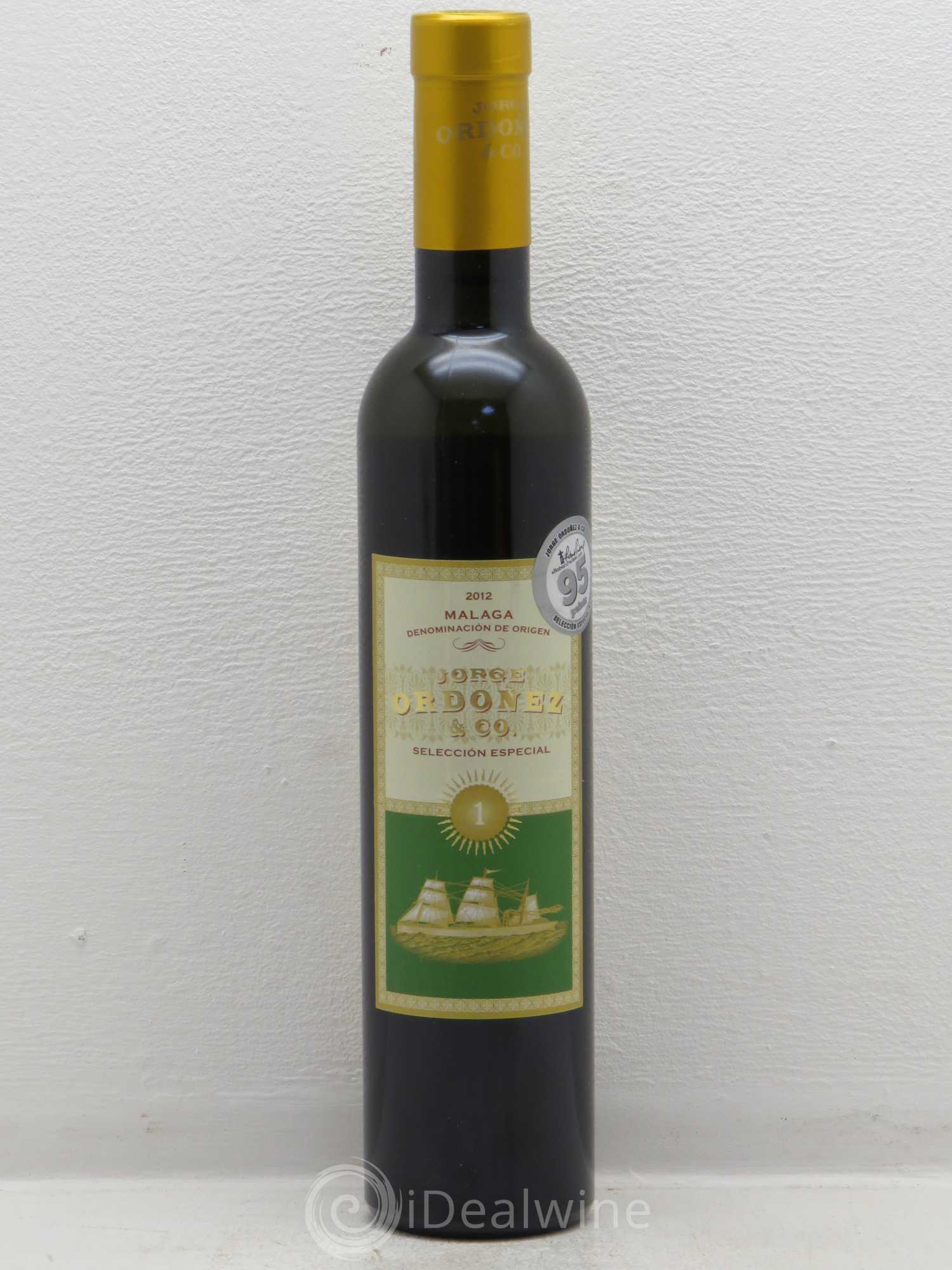 Espagne Malaga DO n°1 Seleccion Especial Jorge Ordonez Muscat (sans prix de réserve) 2012 - Posten von 1 Demi-Flasche - 0