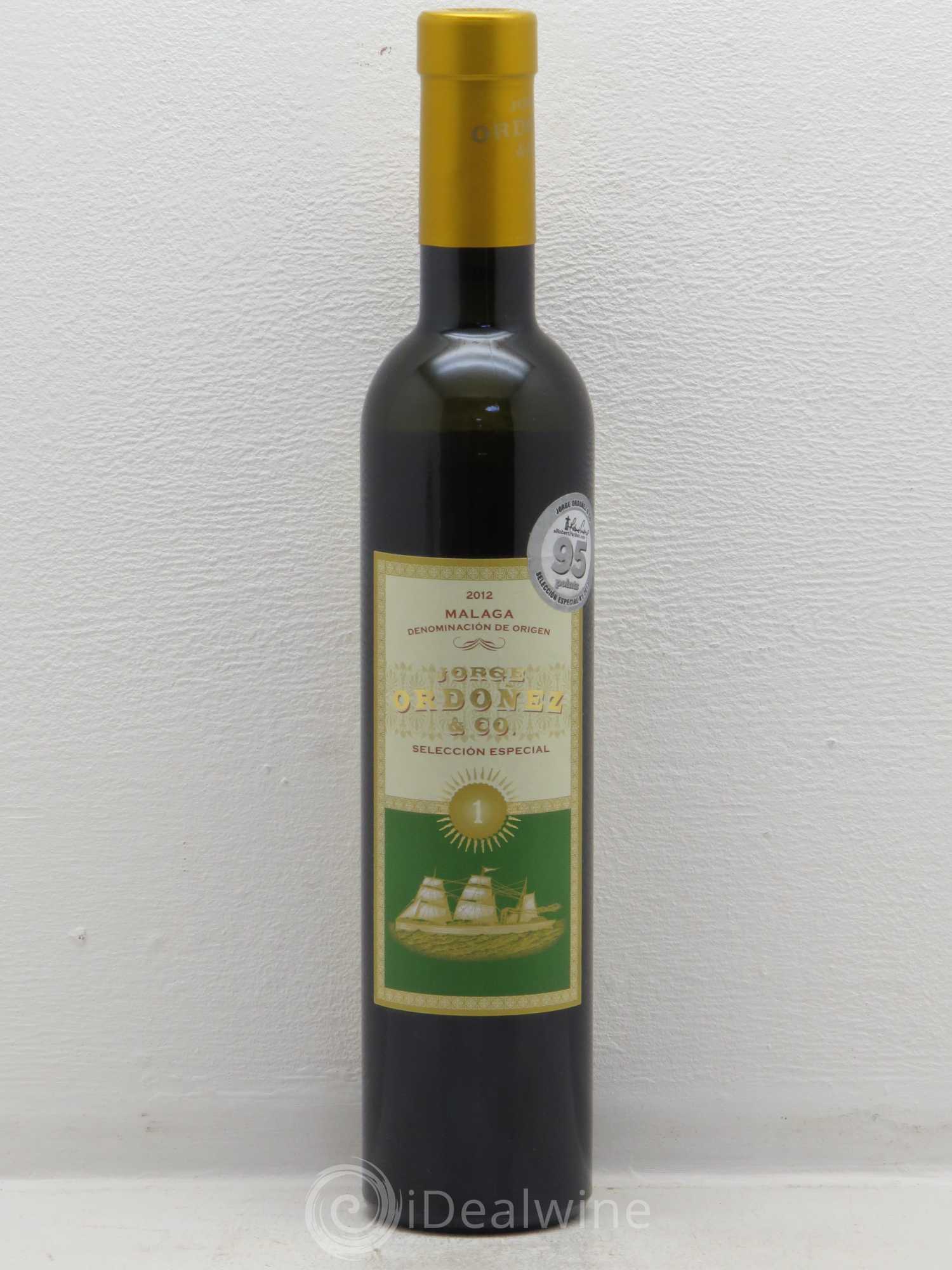 Espagne Malaga DO n°1 Seleccion Especial Jorge Ordonez Muscat (sans prix de réserve) 2012 - Posten von 1 Demi-Flasche - 0