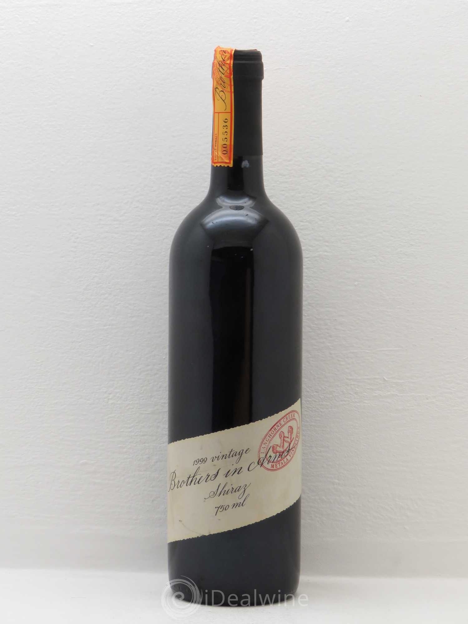 Australie Brothers in Arms Shiraz Langhorne Creek 1999 - Posten von 1 Flasche - 0