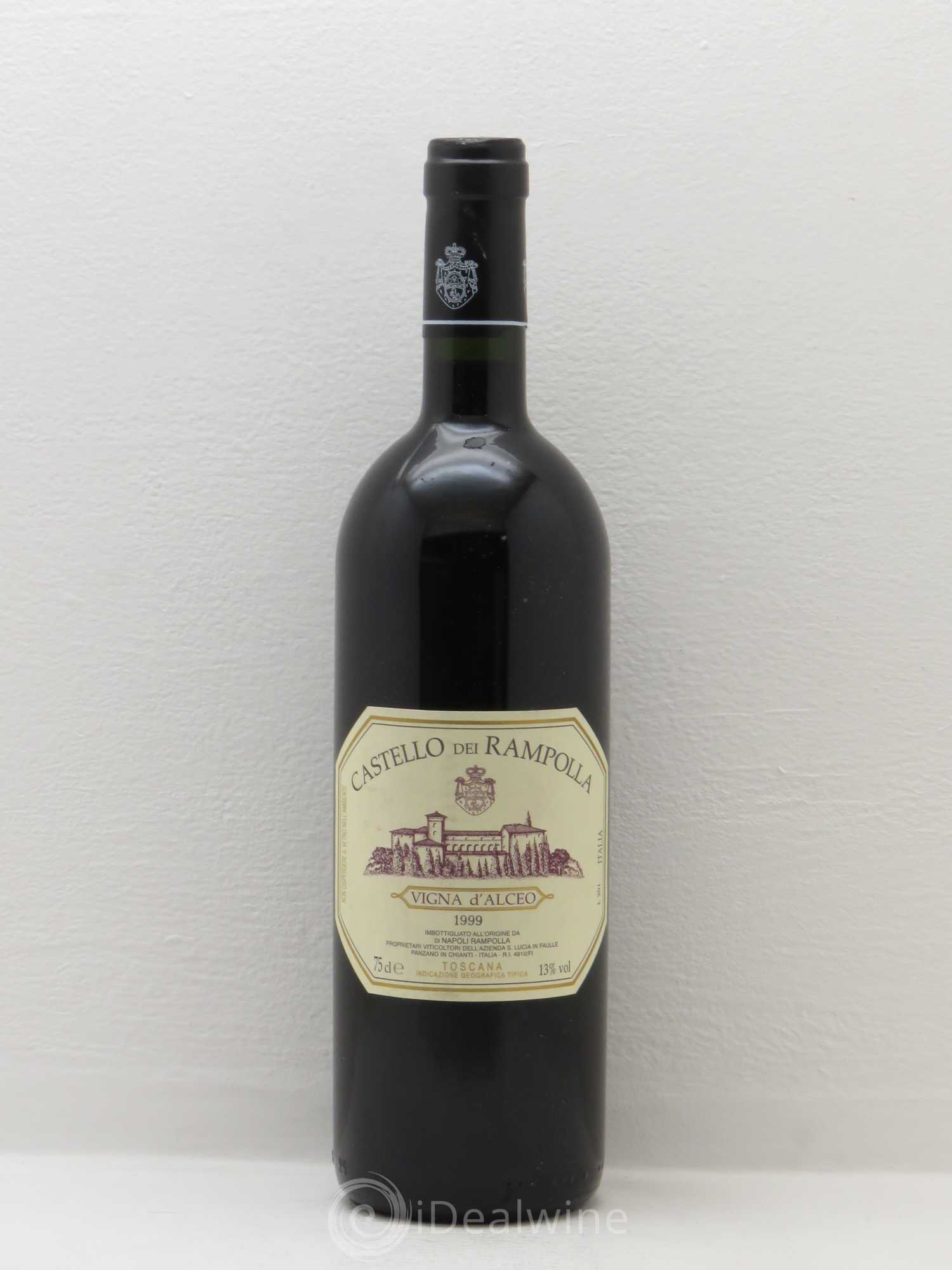 Toscana IGT Castello Dei Rampolla Vigna d'Alceo 1999 - Lot de 1 bouteille - 0