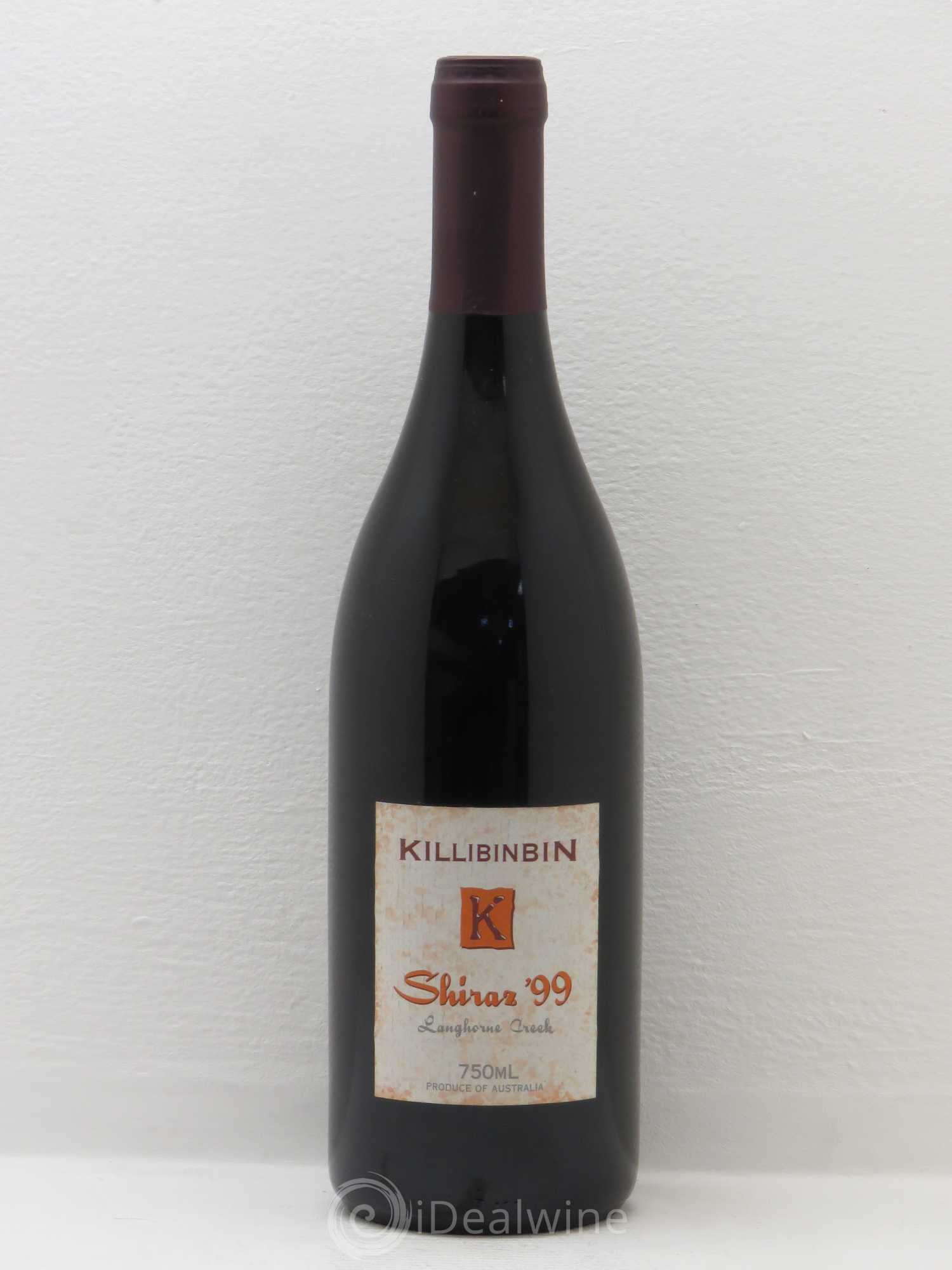 Australie Killibinbin Shiraz Lhanghorne Creek 1999 - Posten von 1 Flasche - 0