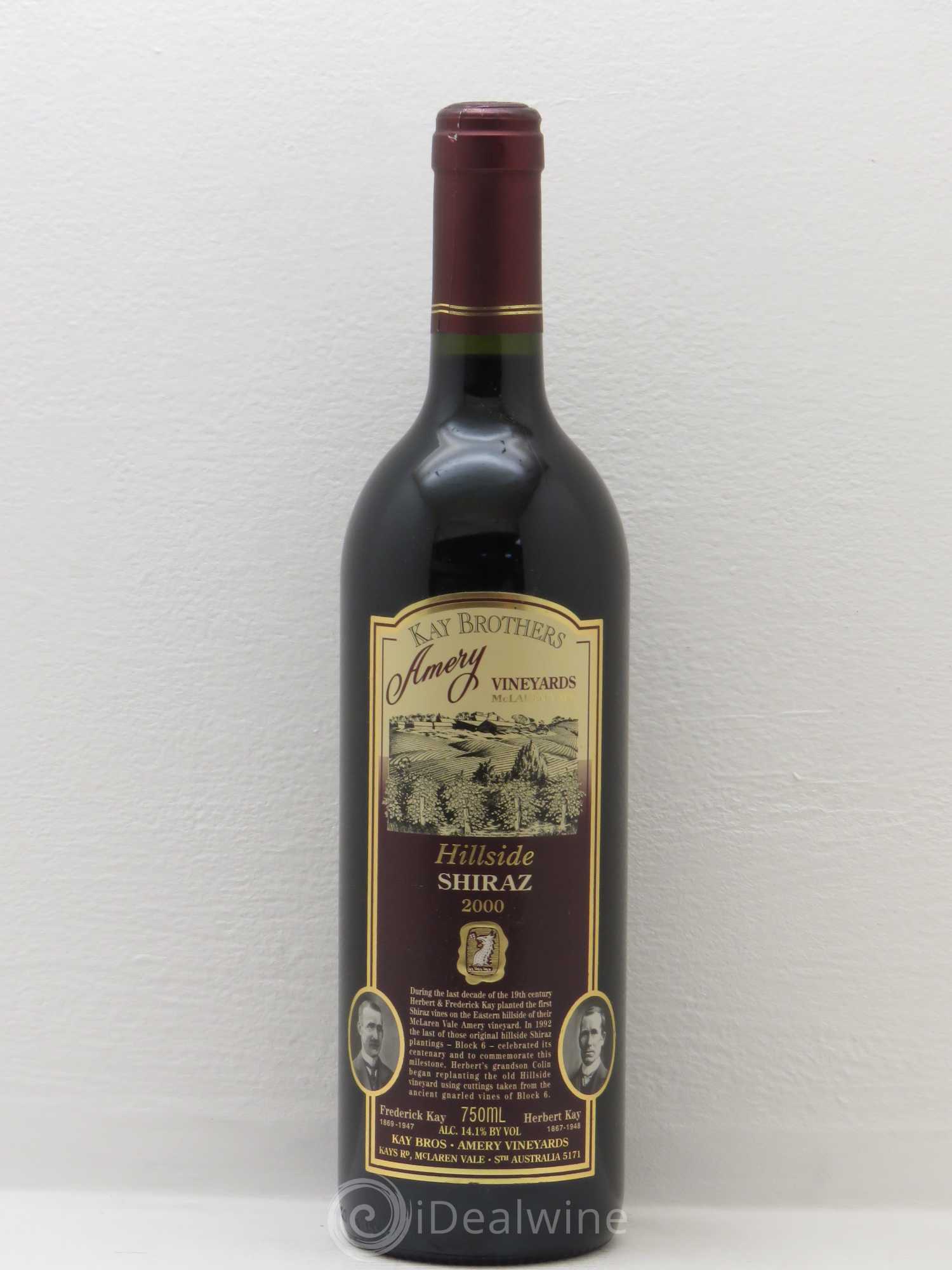 Australie Kay Brothers Hillside Shiraz McLaren Vale 2000 - Posten von 1 Flasche - 0