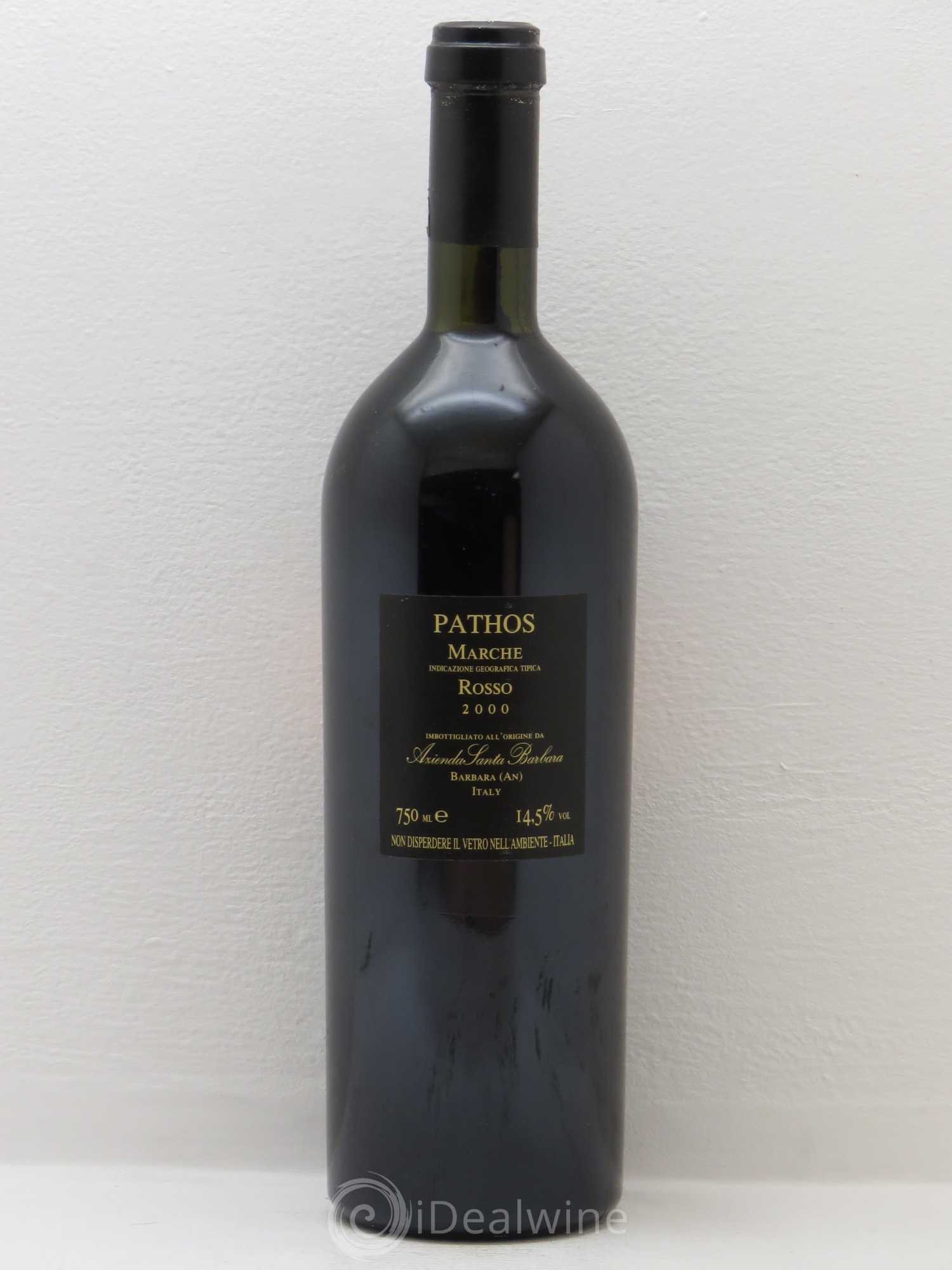 Italie Duemila Pathos Marche Rosso Azienda Santa Barbara (sans prix de réserve) 2000 - Posten von 1 Flasche - 1