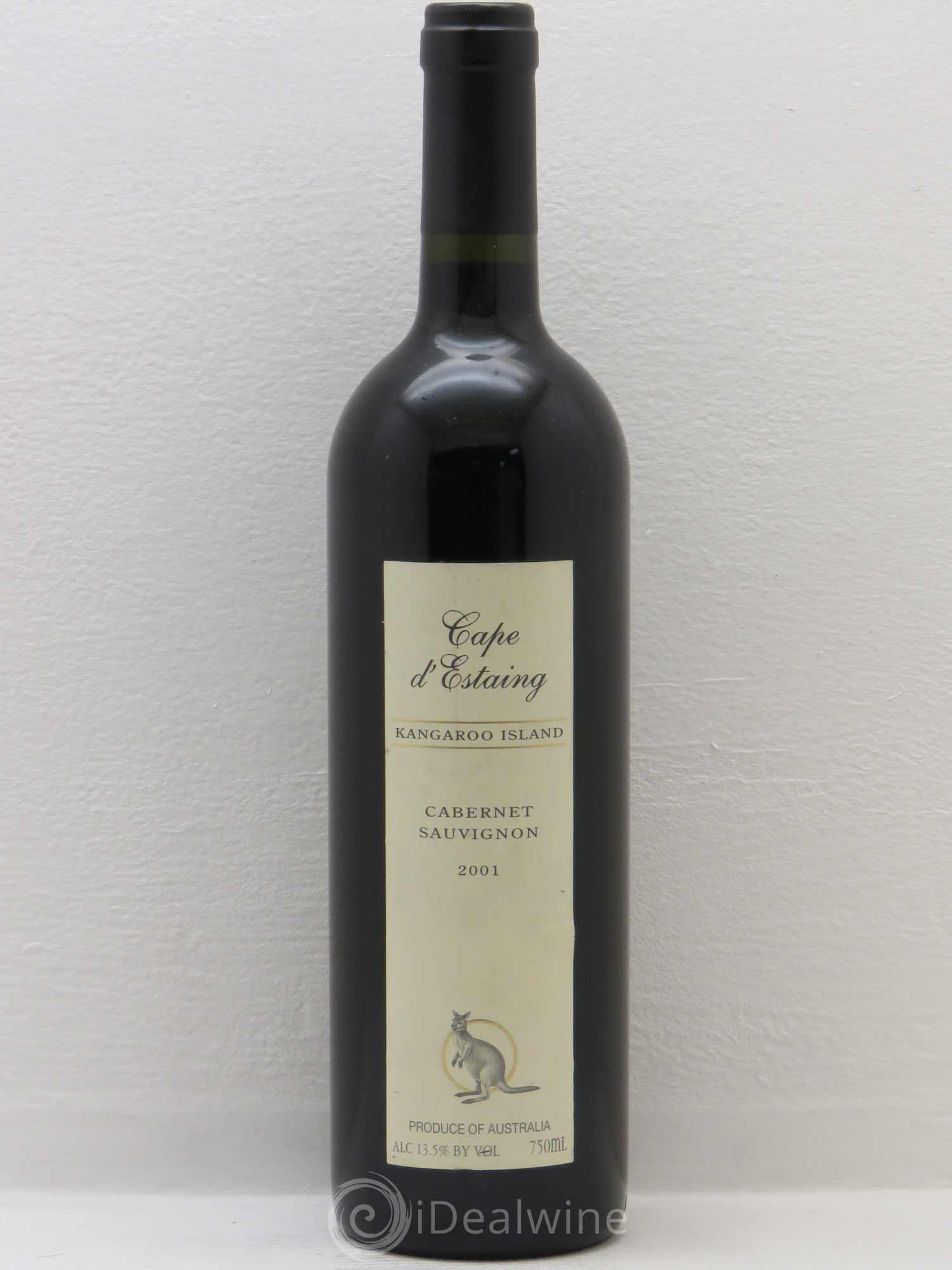 Australie Cap d'Estaing Cabernet Sauvignon Kangaroo Island (sans prix de réserve) 2001 - Posten von 1 Flasche - 0