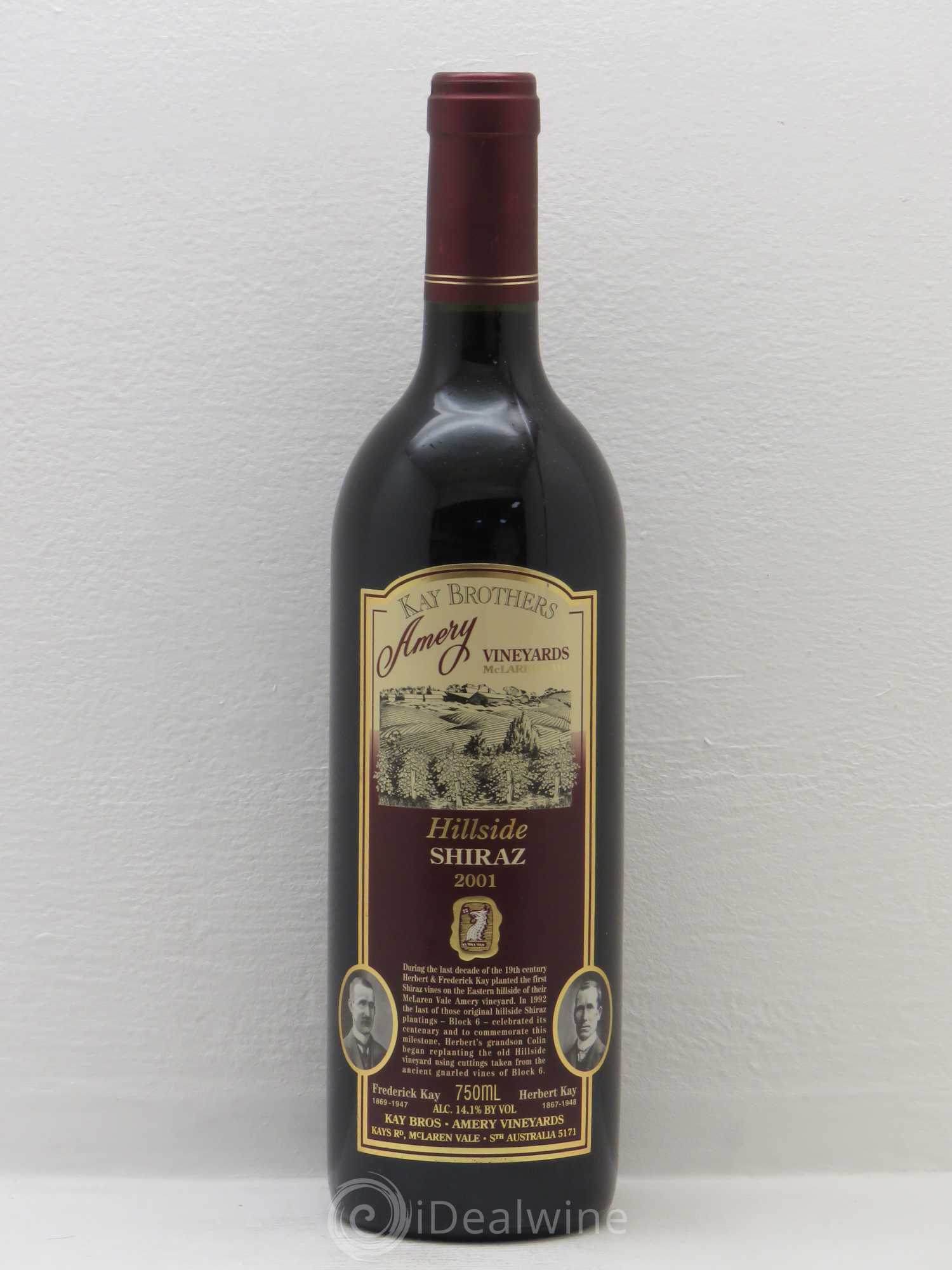 Australie Kay Brothers Hillside Shiraz 2001 - Posten von 1 Flasche - 0