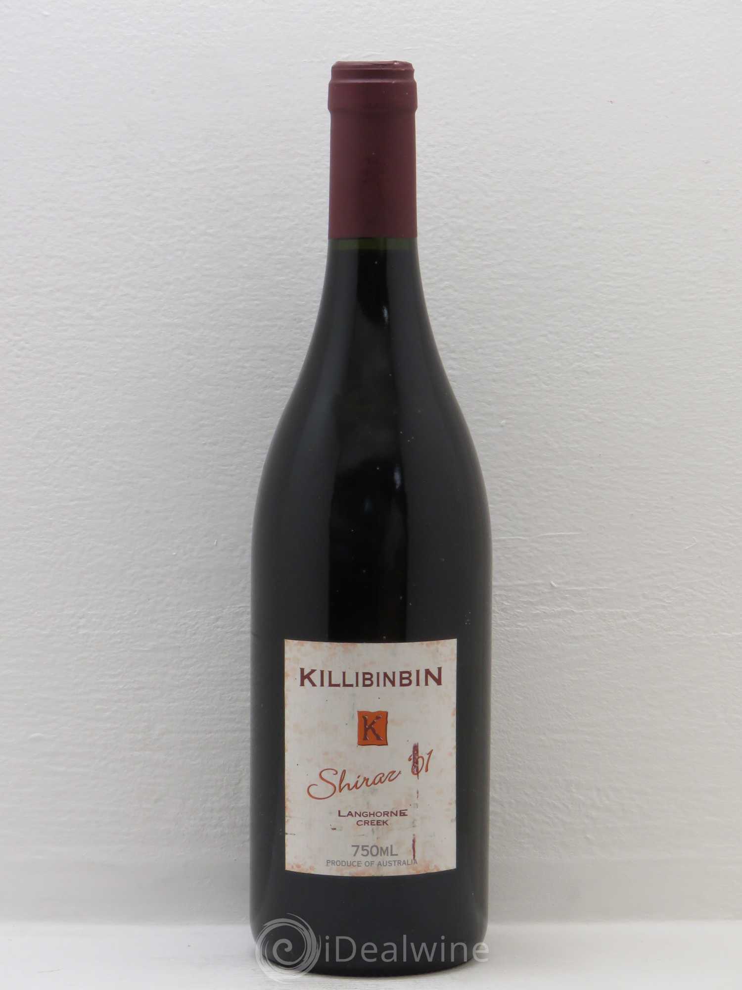Australie Killibinbin Shiraz Langhorne Creek (sans prix de réserve) 2001 - Posten von 1 Flasche - 0
