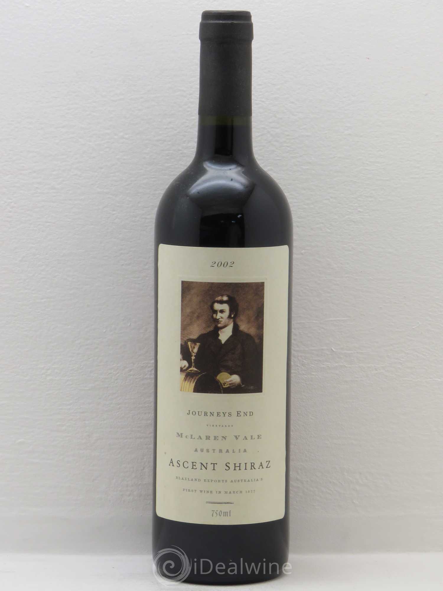 Australie Journeys end Ascent Shiraz McLaren Vale (sans prix de réserve) 2002 - Posten von 1 Flasche - 0