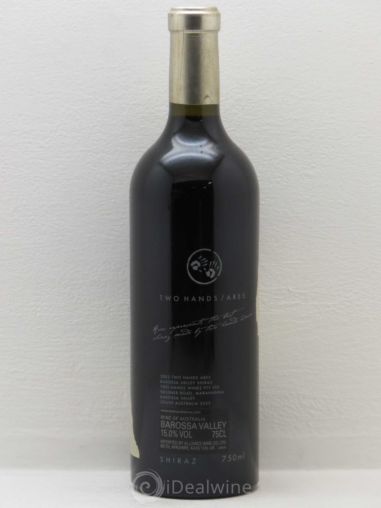 Australie Two Hands Ares Shiraz Barossa Valley 2003 - Posten von 1 Flasche - 1